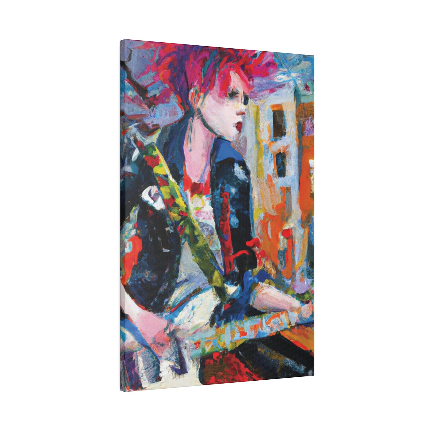 3276D - Rockstar Oil Painting Style Print | Poster | Home Decor | Wall Art | Music Art | Canvas
