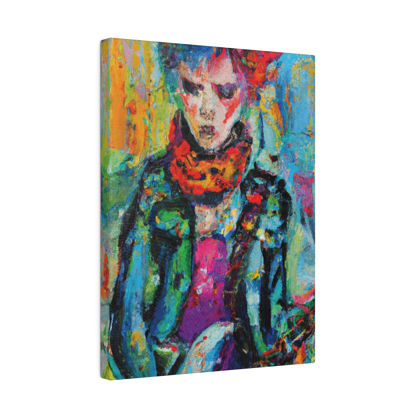 9432X - Rockstar Oil Painting Style Print | Poster | Home Decor | Wall Art | Music Art | Canvas