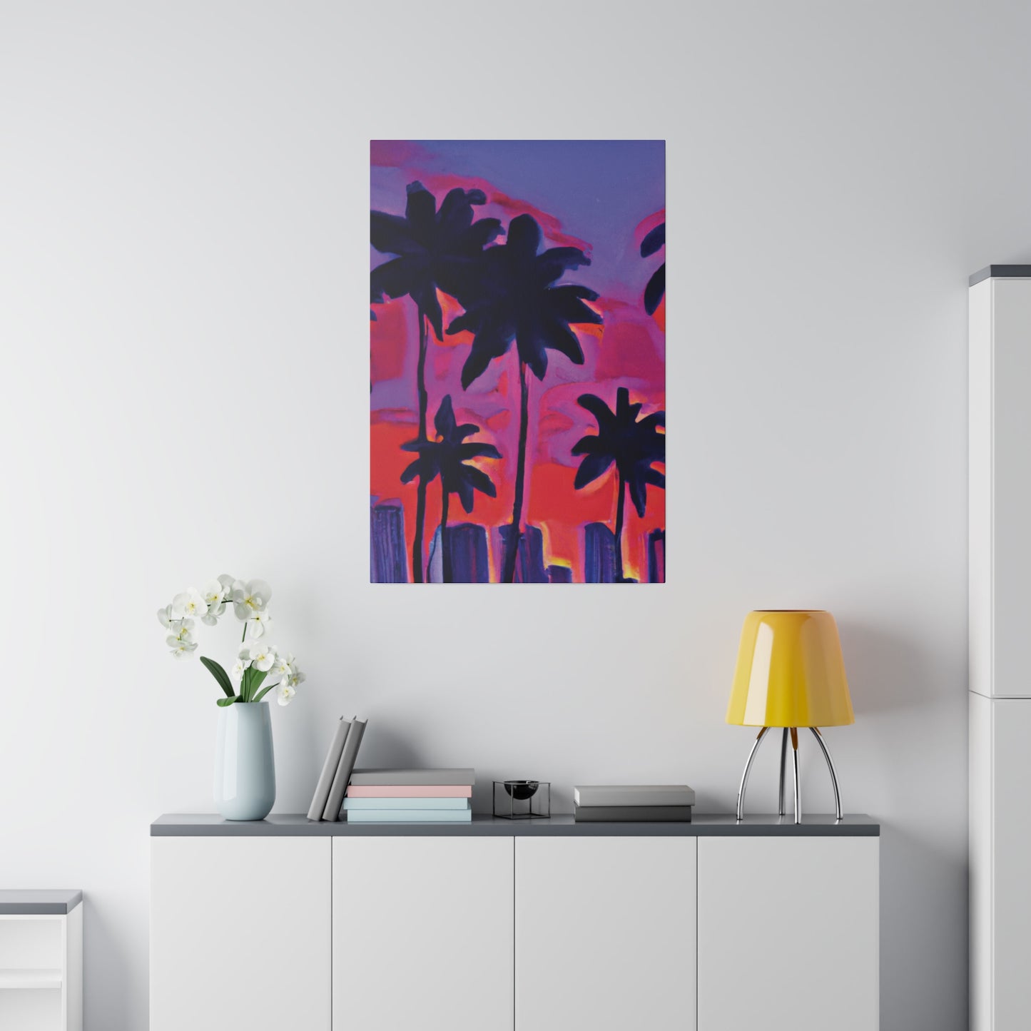 641R - Miami Beach Sunset Painting Print | Miami | Beach | Sunset | Poster | Home Decor | Wall Art | Canvas