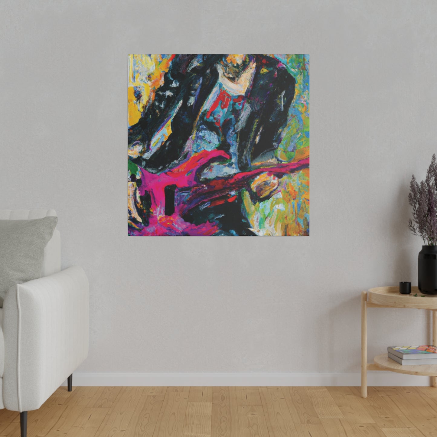 4567X - Rockstar Oil Painting Style Print | Poster | Home Decor | Wall Art | Music Art | Canvas