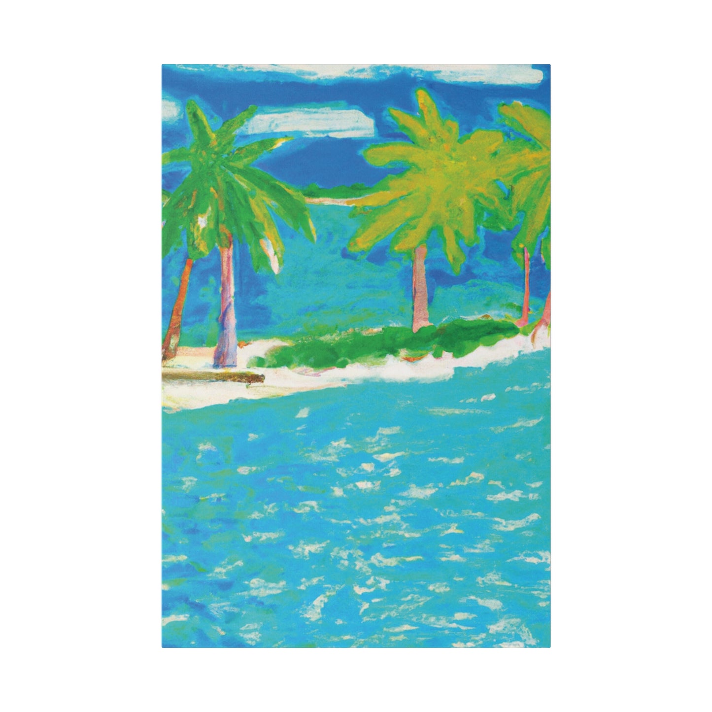3271K - Bahamas Ocean Painting Print | Bahamas | Ocean | Beach | Poster | Home Decor | Wall Art | Canvas