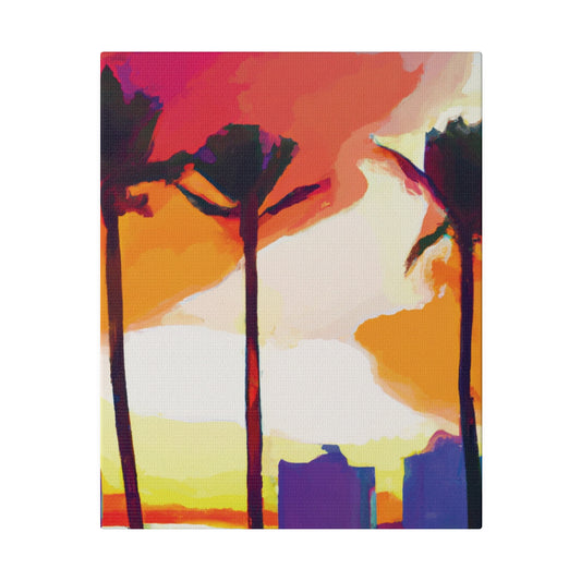 1605J - Miami Beach Sunset Painting Print | Miami | Beach | Sunset | Poster | Home Decor | Wall Art | Canvas