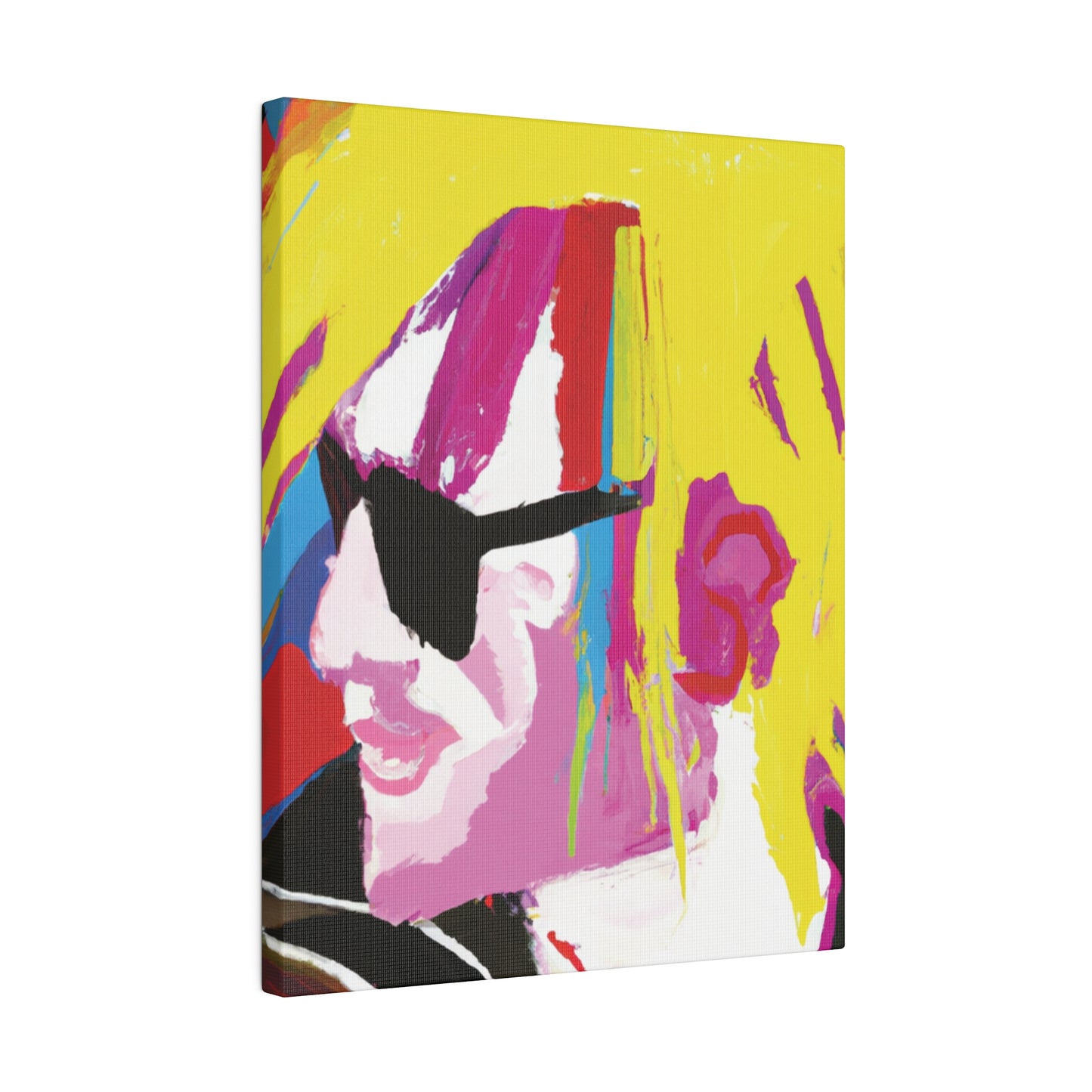 2694Y - Rockstar Painting Print | Face | Abstract | Poster | Home Decor | Wall Art | Music Art | Canvas