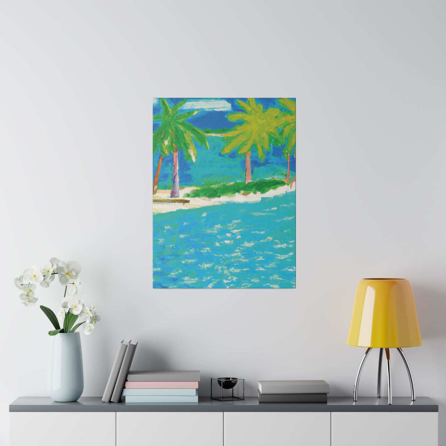 3271K - Bahamas Ocean Painting Print | Bahamas | Ocean | Beach | Poster | Home Decor | Wall Art | Canvas