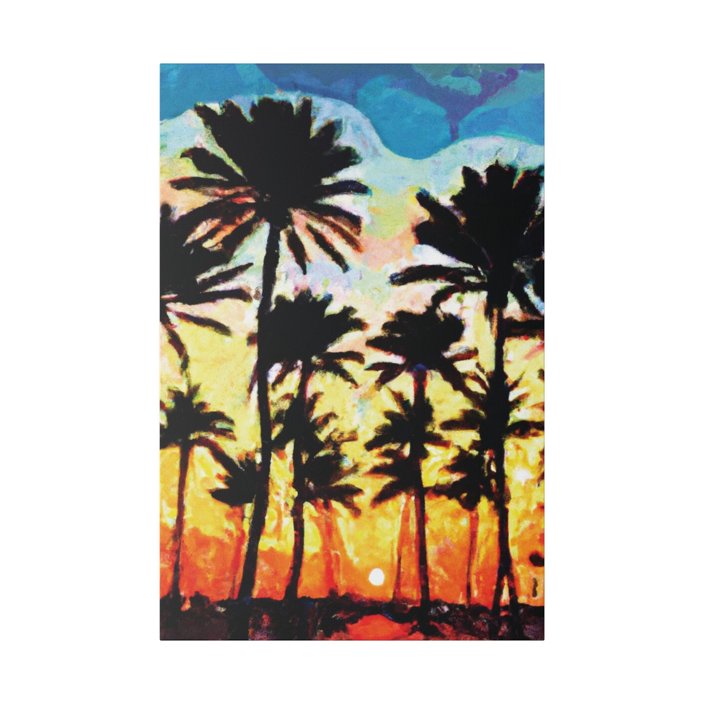 4555V - Miami Beach Sunset Painting Print | Miami | Beach | Sunset | Poster | Home Decor | Wall Art | Canvas