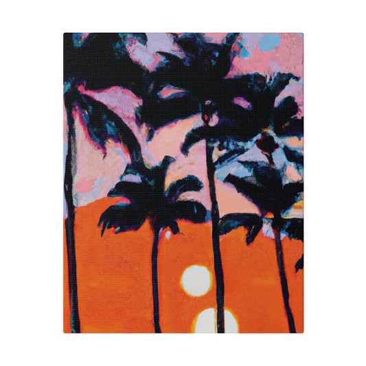 5347Z - Miami Beach Sunset Painting Print | Miami | Beach | Sunset | Poster | Home Decor | Wall Art | Canvas