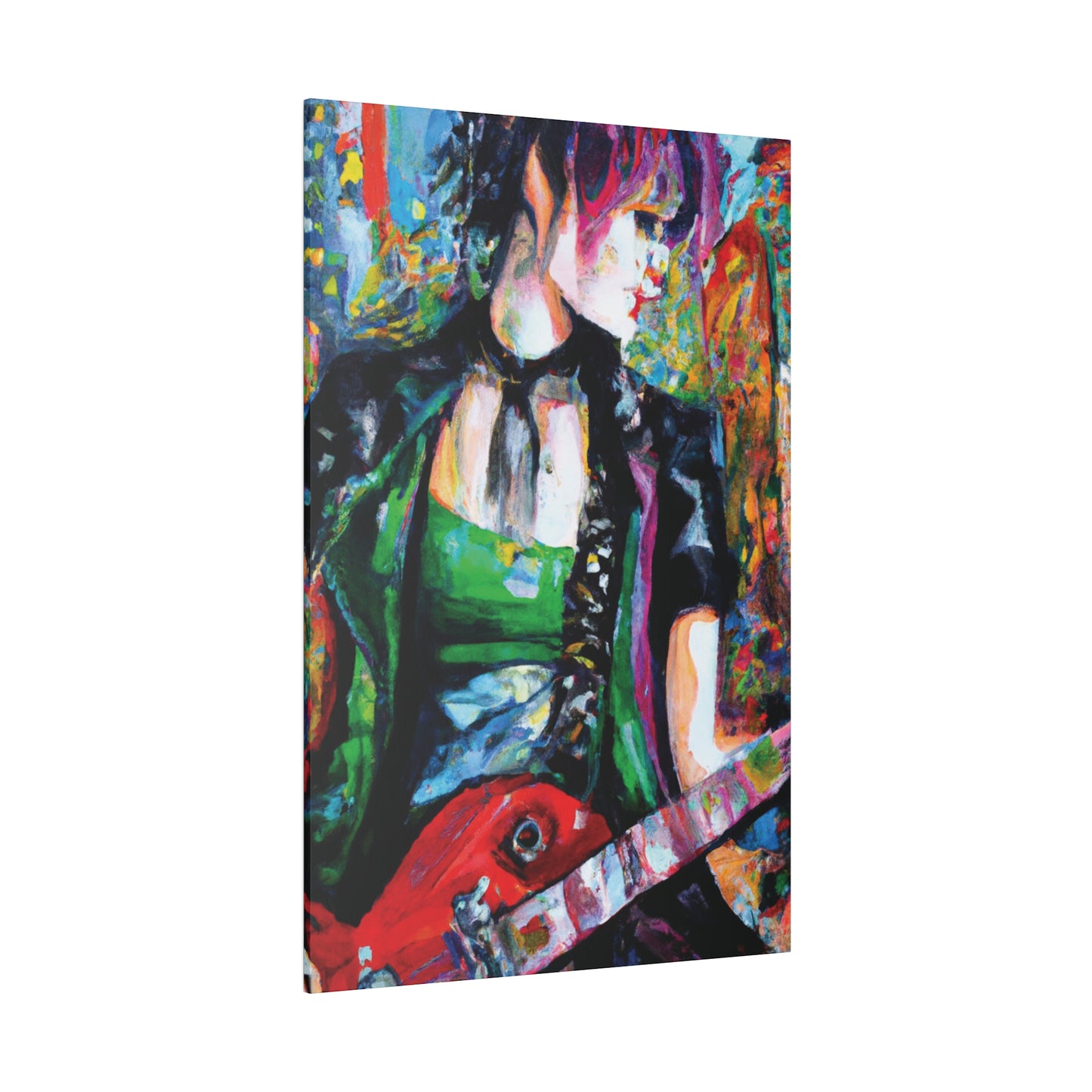 9737J - Rockstar Oil Painting Style Print | Poster | Home Decor | Wall Art | Music Art | Canvas