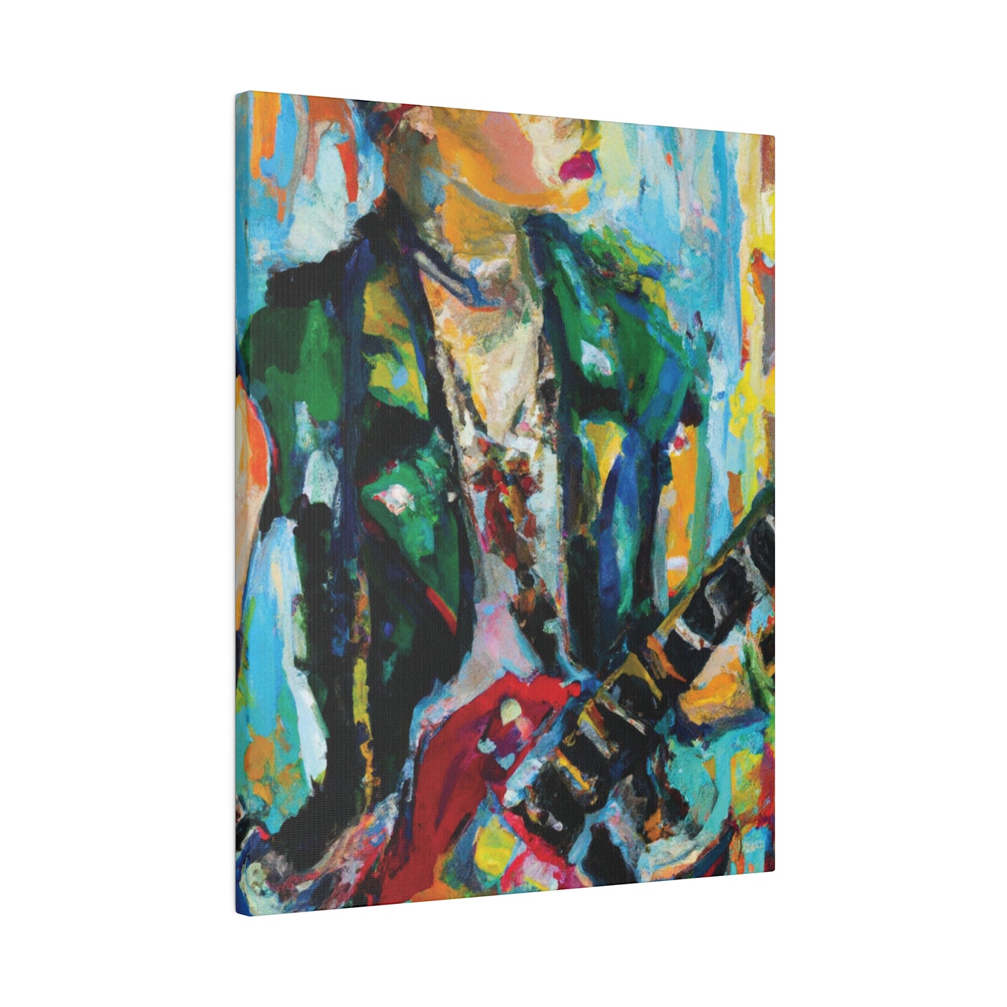 8554D - Rockstar Oil Painting Style Print | Poster | Home Decor | Wall Art | Music Art | Canvas