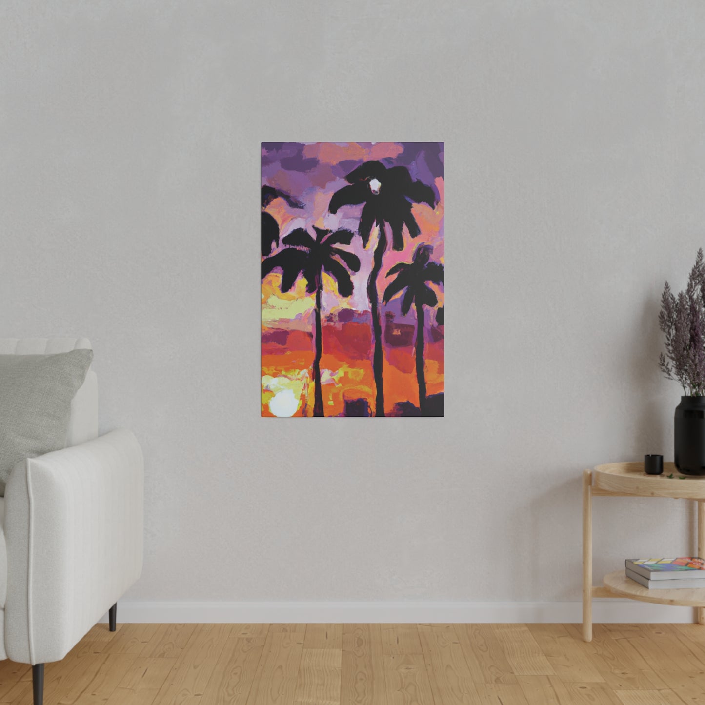 7449F - Miami Beach Sunset Painting Print | Miami | Beach | Sunset | Poster | Home Decor | Wall Art | Canvas