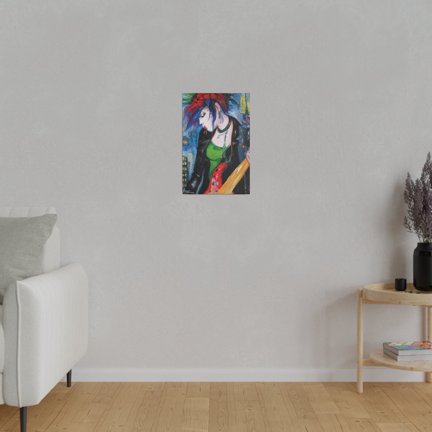 9423T - Rockstar Oil Painting Style Print | Poster | Home Decor | Wall Art | Music Art | Canvas