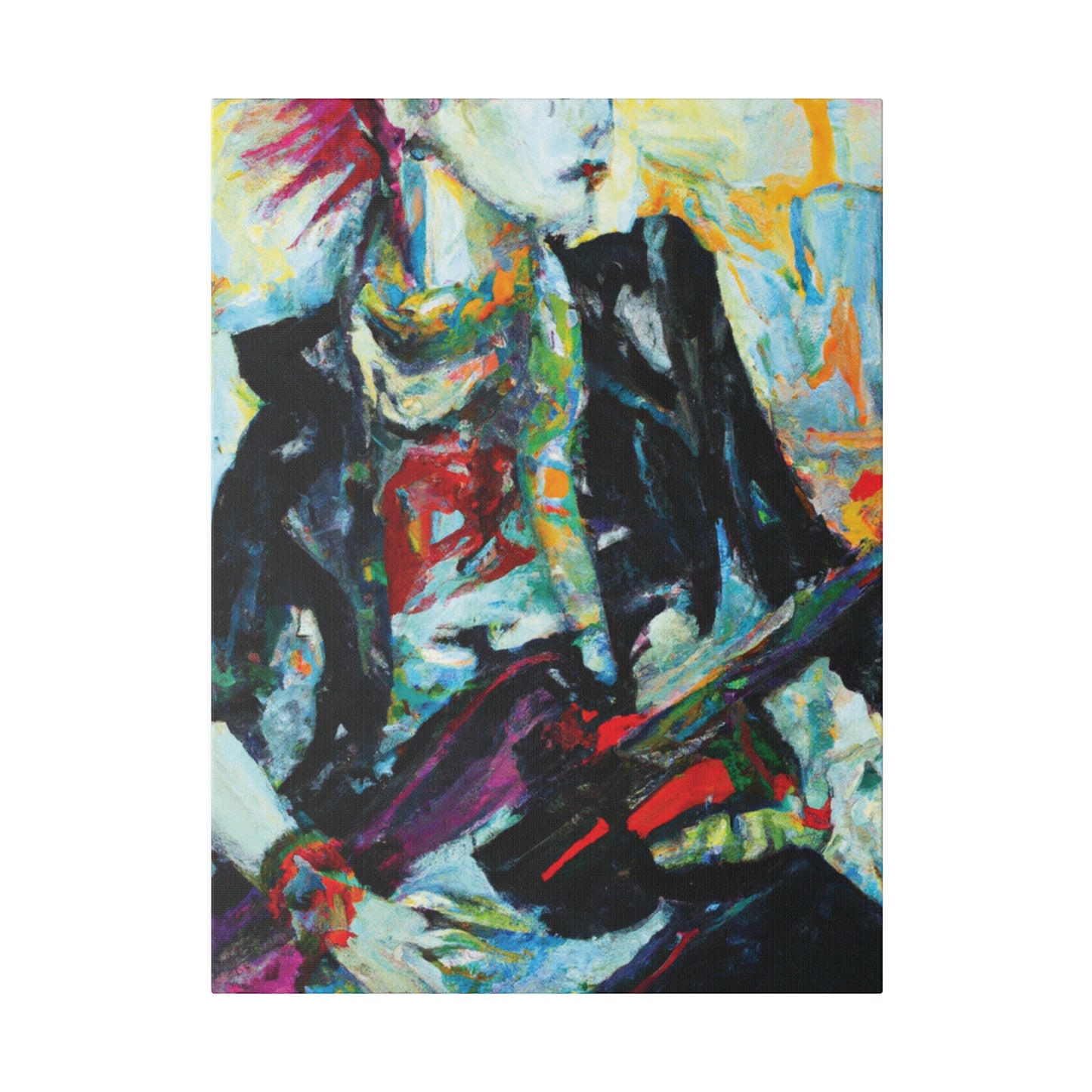 8915H - Rockstar Oil Painting Style Print | Poster | Home Decor | Wall Art | Music Art | Canvas