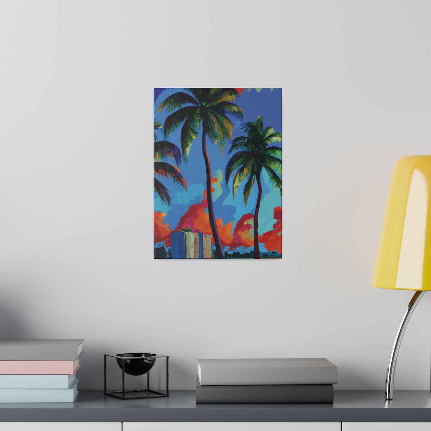 7382G - Miami Beach Sunset Painting Print | Miami | Beach | Sunset | Poster | Home Decor | Wall Art | Canvas