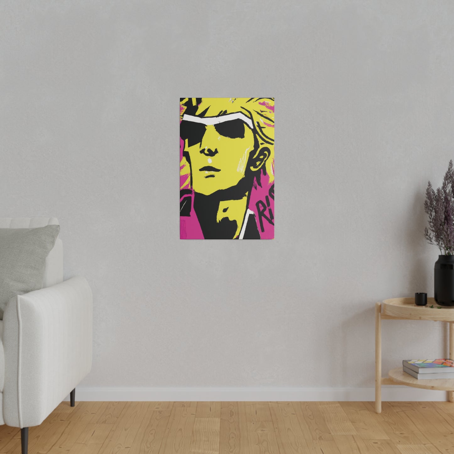 4794V - Rockstar Painting Print | Face | Abstract | Poster | Home Decor | Wall Art | Music Art | Canvas