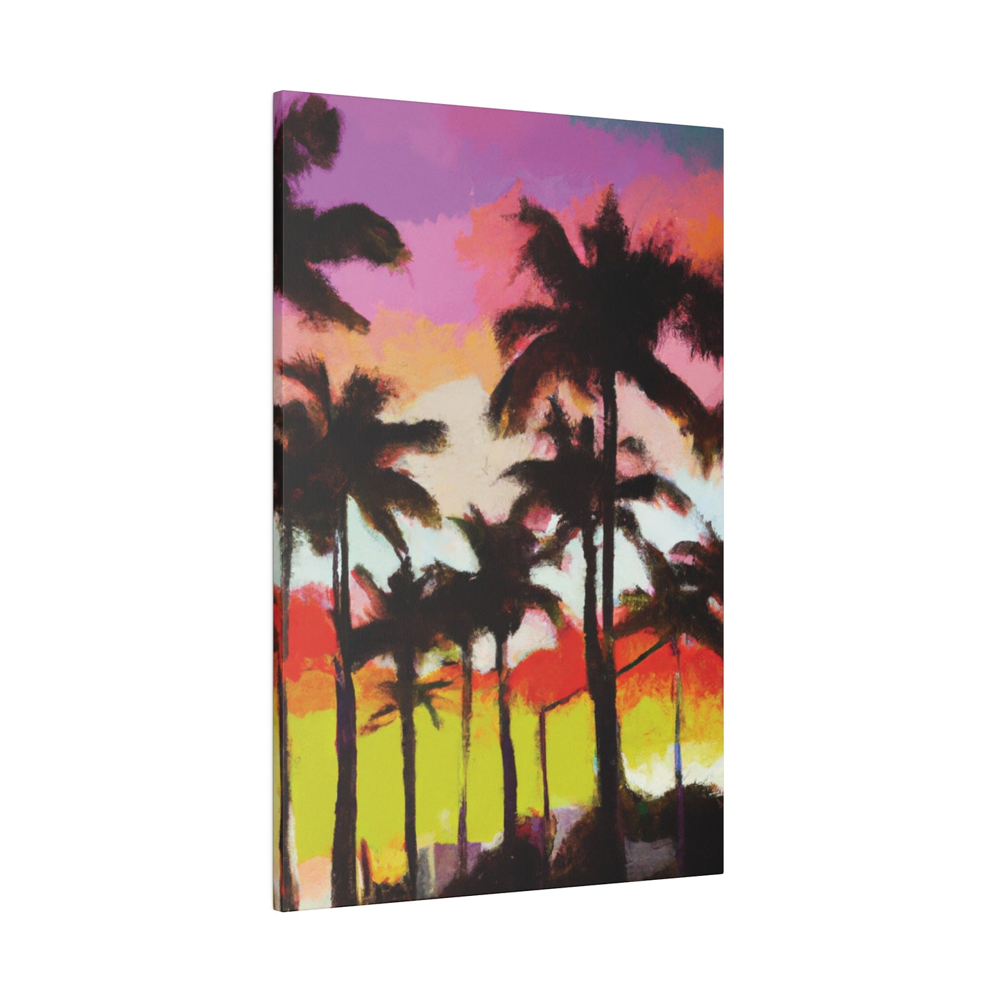 2187U - Miami Beach Sunset Painting Print | Miami | Beach | Sunset | Poster | Home Decor | Wall Art | Canvas