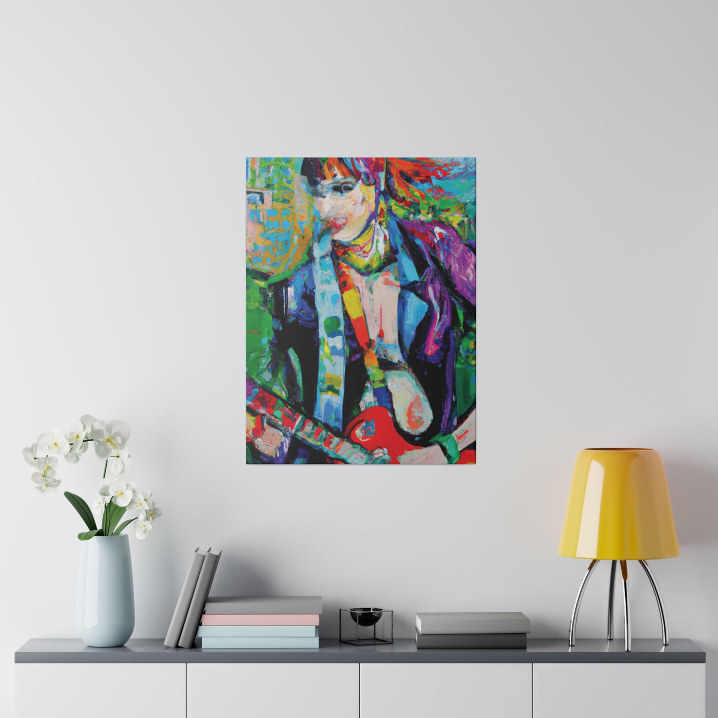 3136H - Rockstar Oil Painting Style Print | Poster | Home Decor | Wall Art | Music Art | Canvas