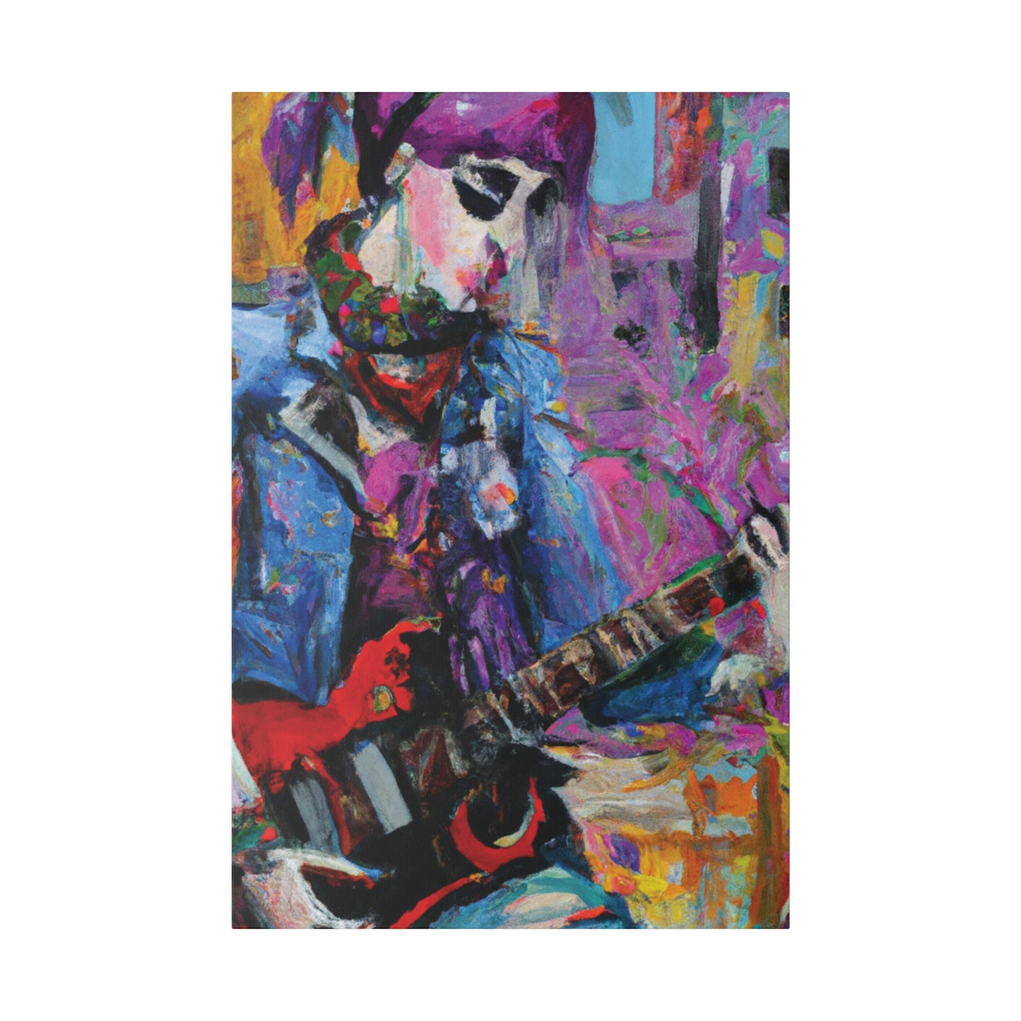 9210O - Rockstar Oil Painting Style Print | Poster | Home Decor | Wall Art | Music Art | Canvas