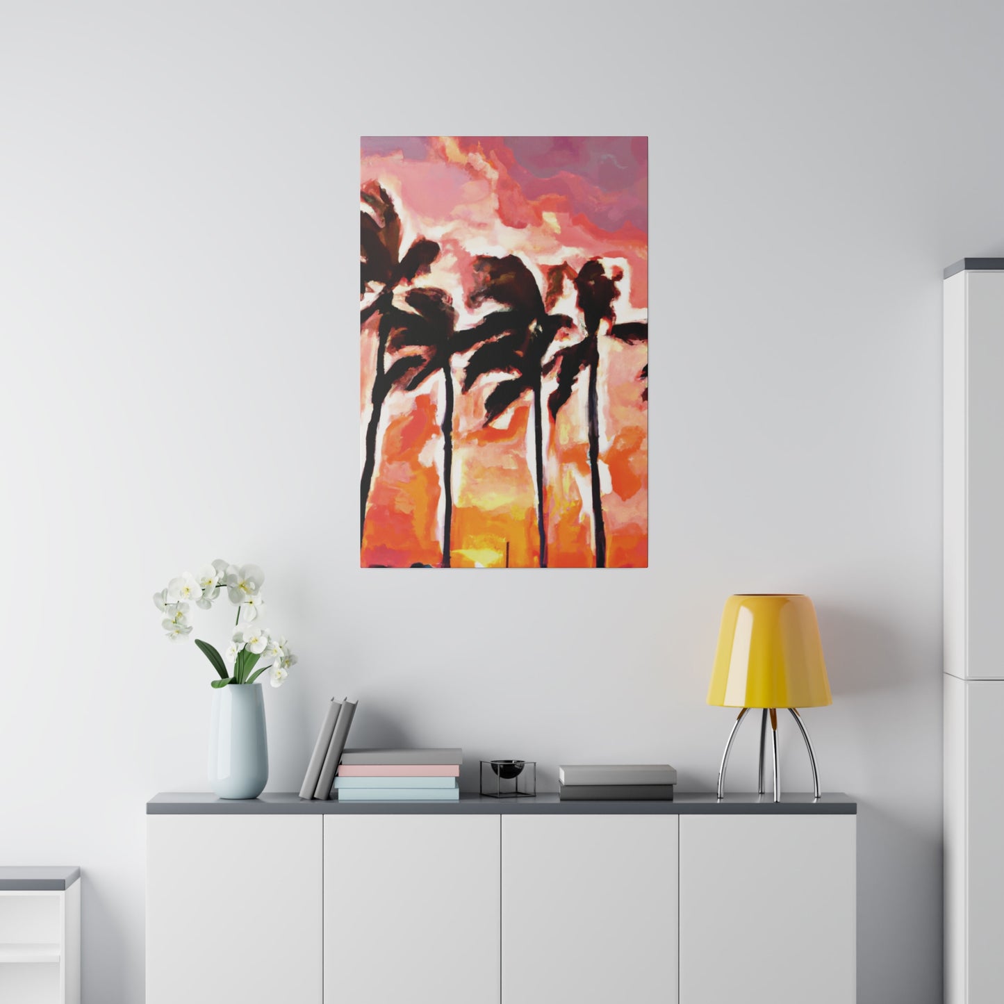 6129V - Miami Beach Sunset Painting Print | Miami | Beach | Sunset | Poster | Home Decor | Wall Art | Canvas