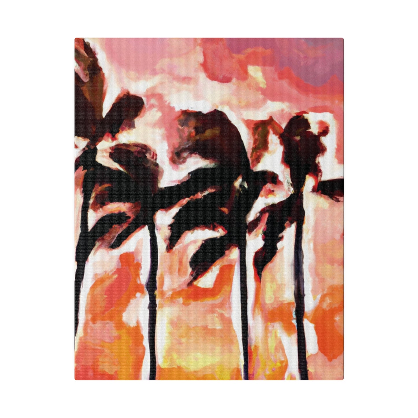 6129V - Miami Beach Sunset Painting Print | Miami | Beach | Sunset | Poster | Home Decor | Wall Art | Canvas