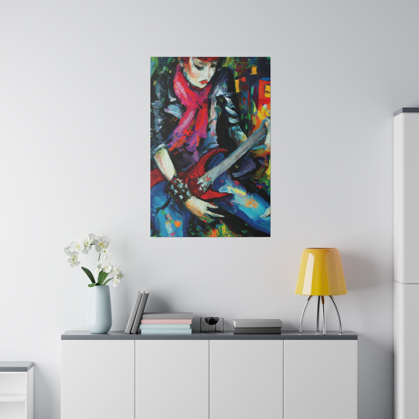 834A - Rockstar Oil Painting Style Print | Poster | Home Decor | Wall Art | Music Art | Canvas