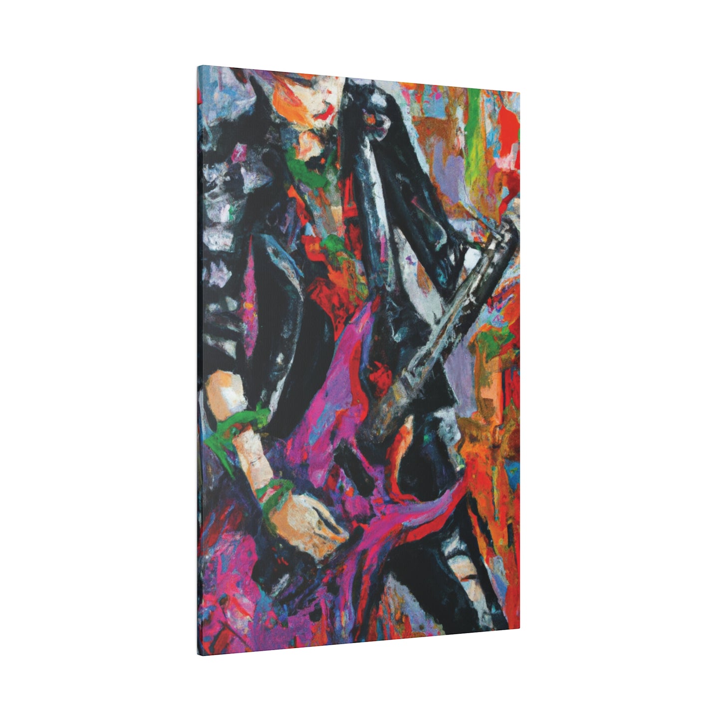 3622Z - Rockstar Oil Painting Style Print | Poster | Home Decor | Wall Art | Music Art | Canvas