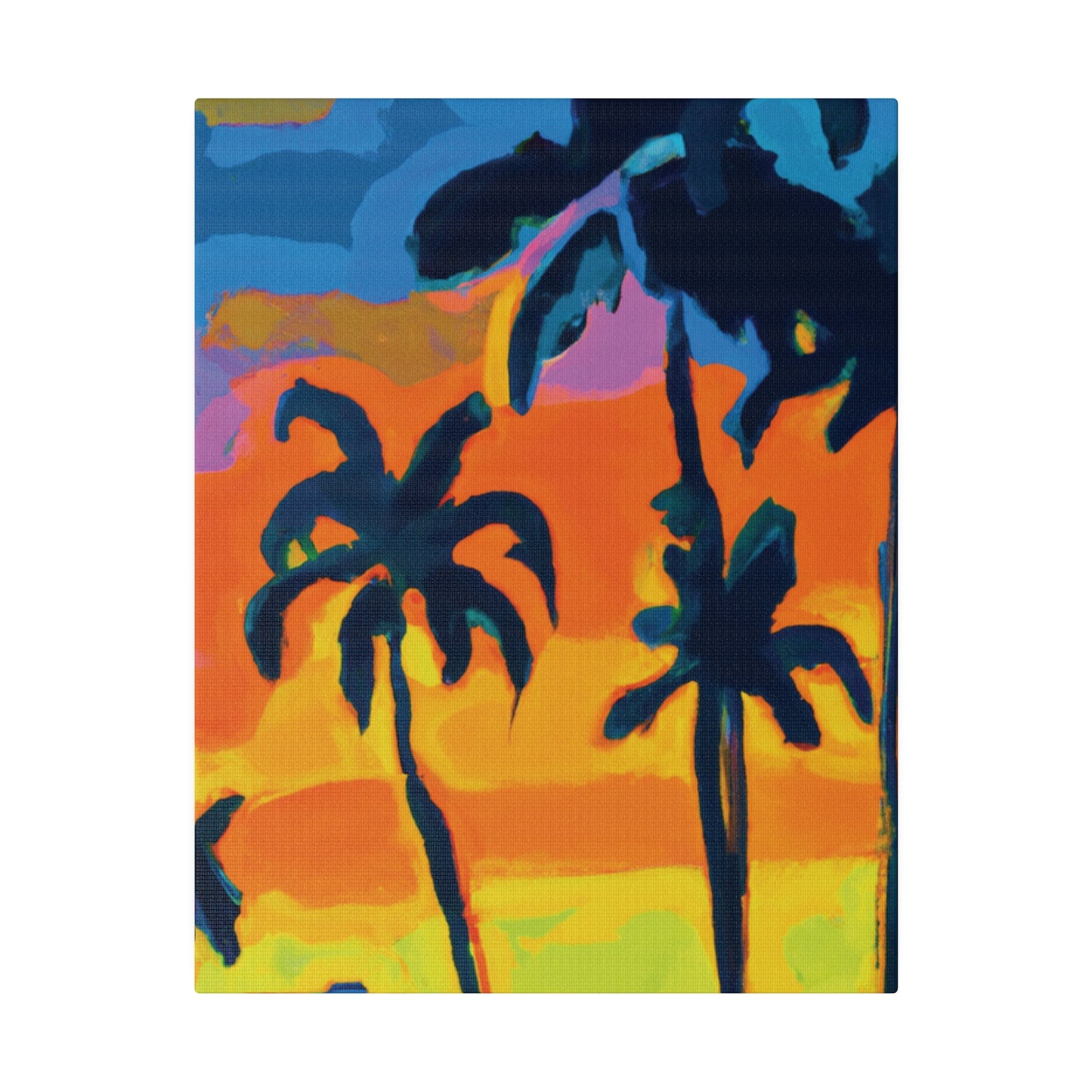 5462R - Miami Beach Sunset Painting Print | Miami | Beach | Sunset | Poster | Home Decor | Wall Art | Canvas