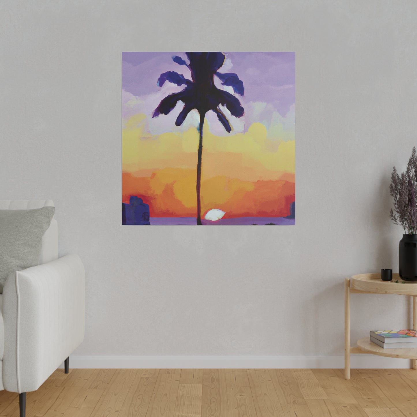 8495G - Miami Beach Sunset Painting Print | Miami | Beach | Sunset | Poster | Home Decor | Wall Art | Canvas