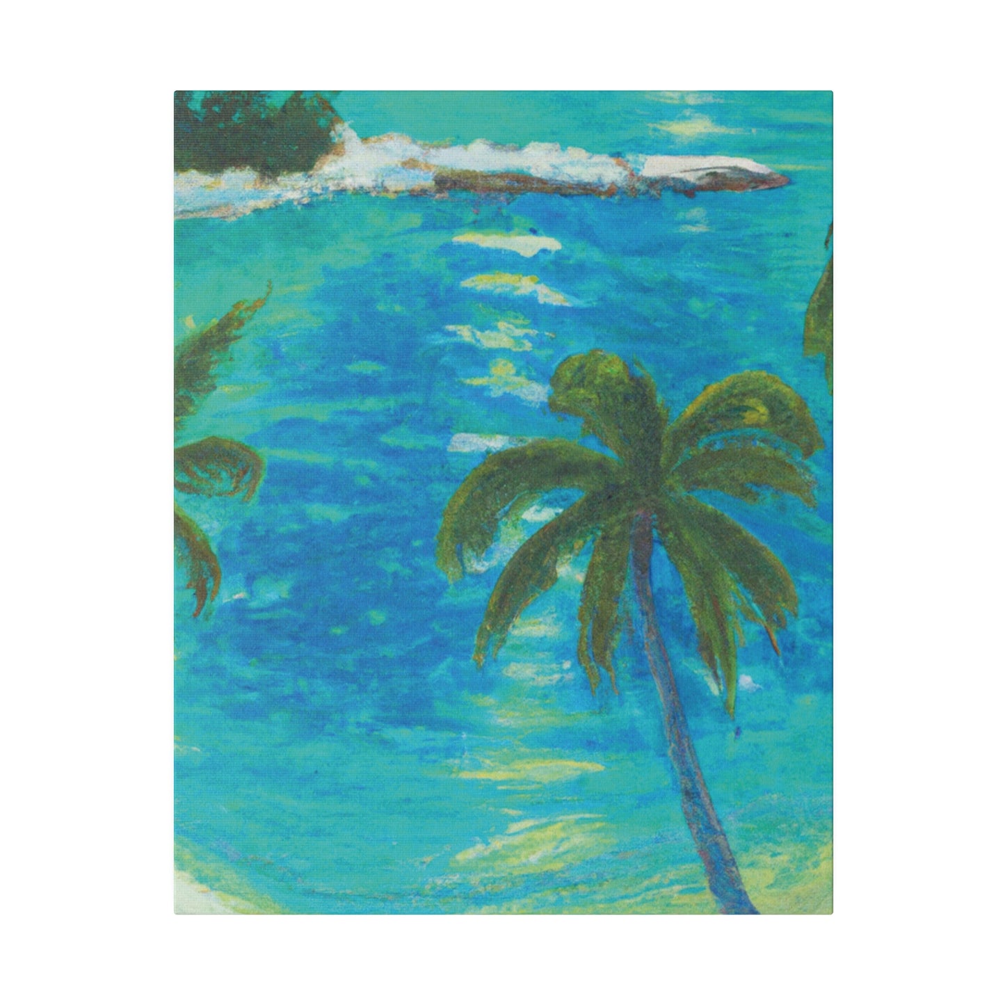 4512F - Bahamas Ocean Painting Print | Bahamas | Ocean | Beach | Poster | Home Decor | Wall Art | Canvas