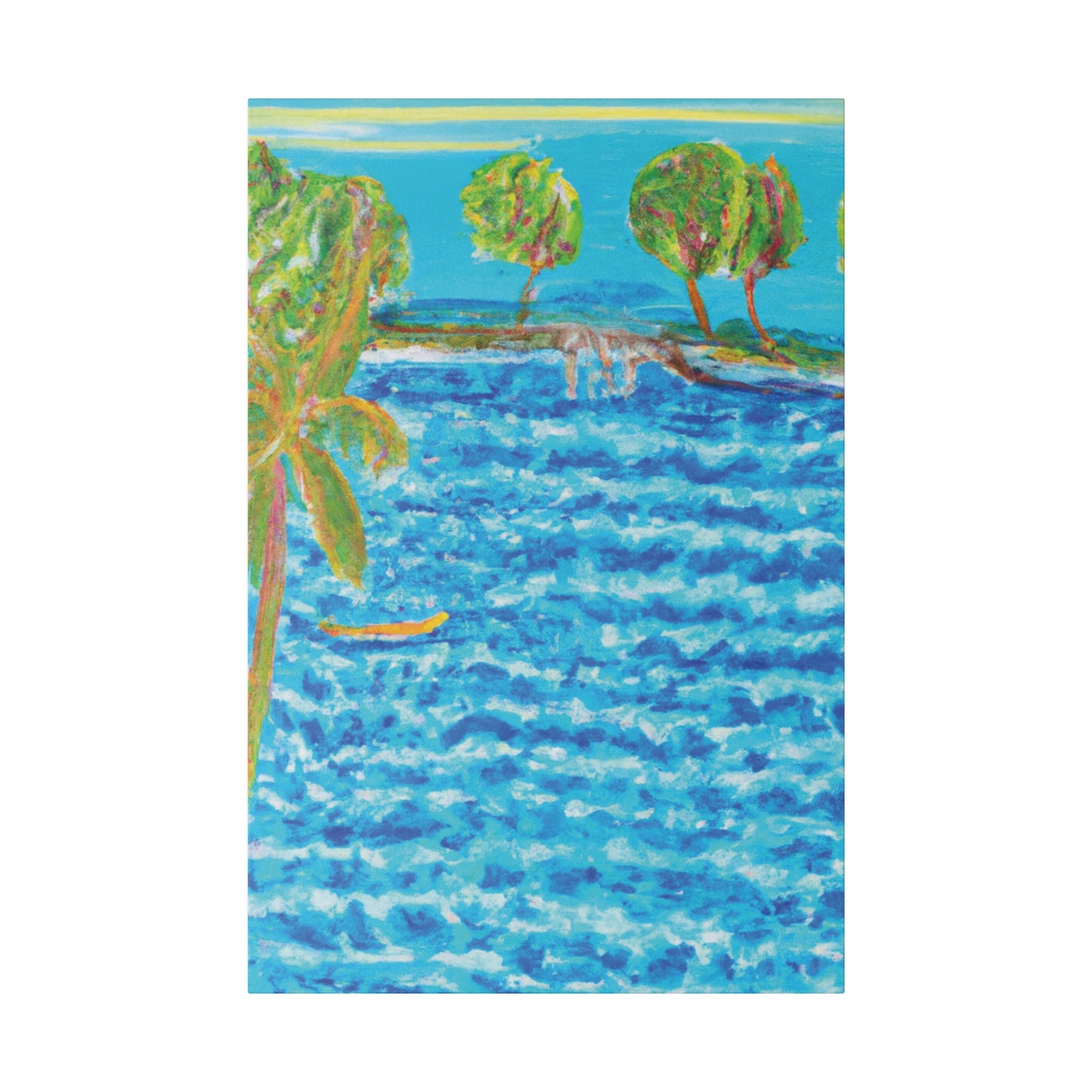 3687E - Bahamas Ocean Painting Print | Bahamas | Ocean | Beach | Poster | Home Decor | Wall Art | Canvas