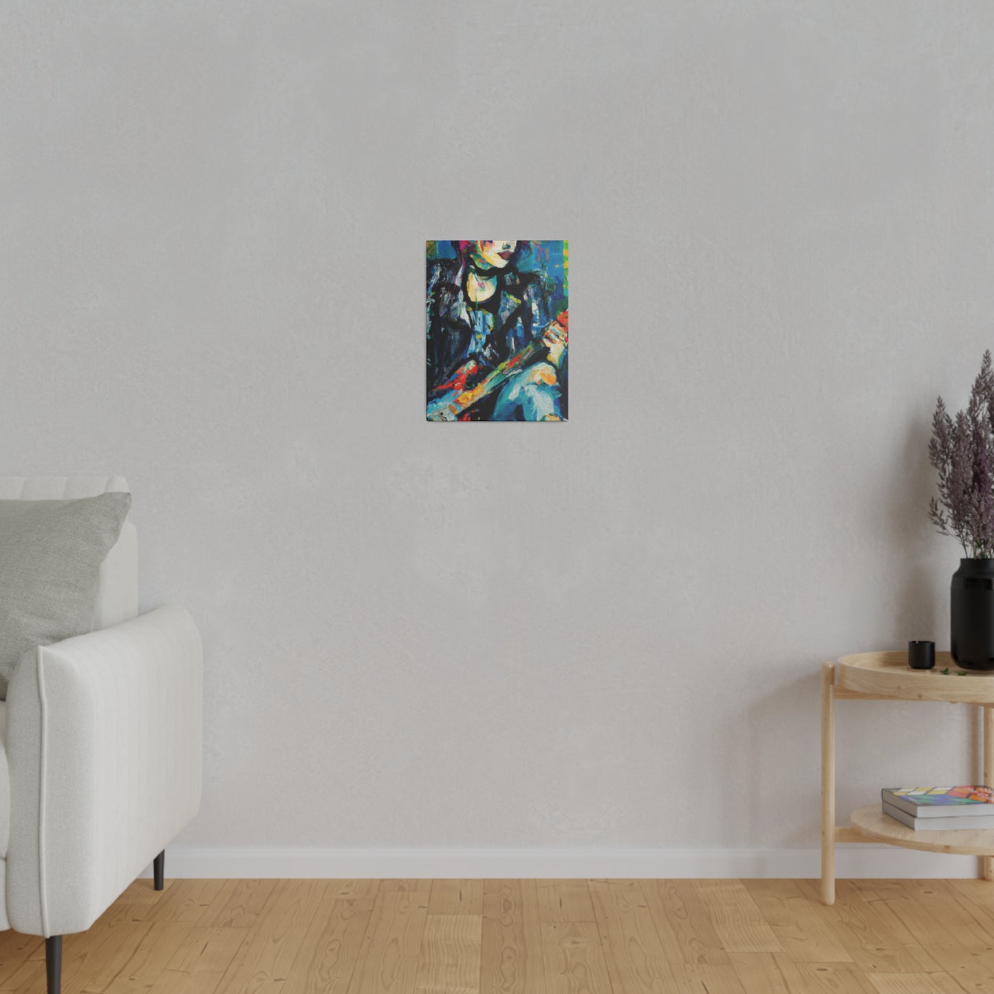 9733T - Rockstar Oil Painting Style Print | Poster | Home Decor | Wall Art | Music Art | Canvas