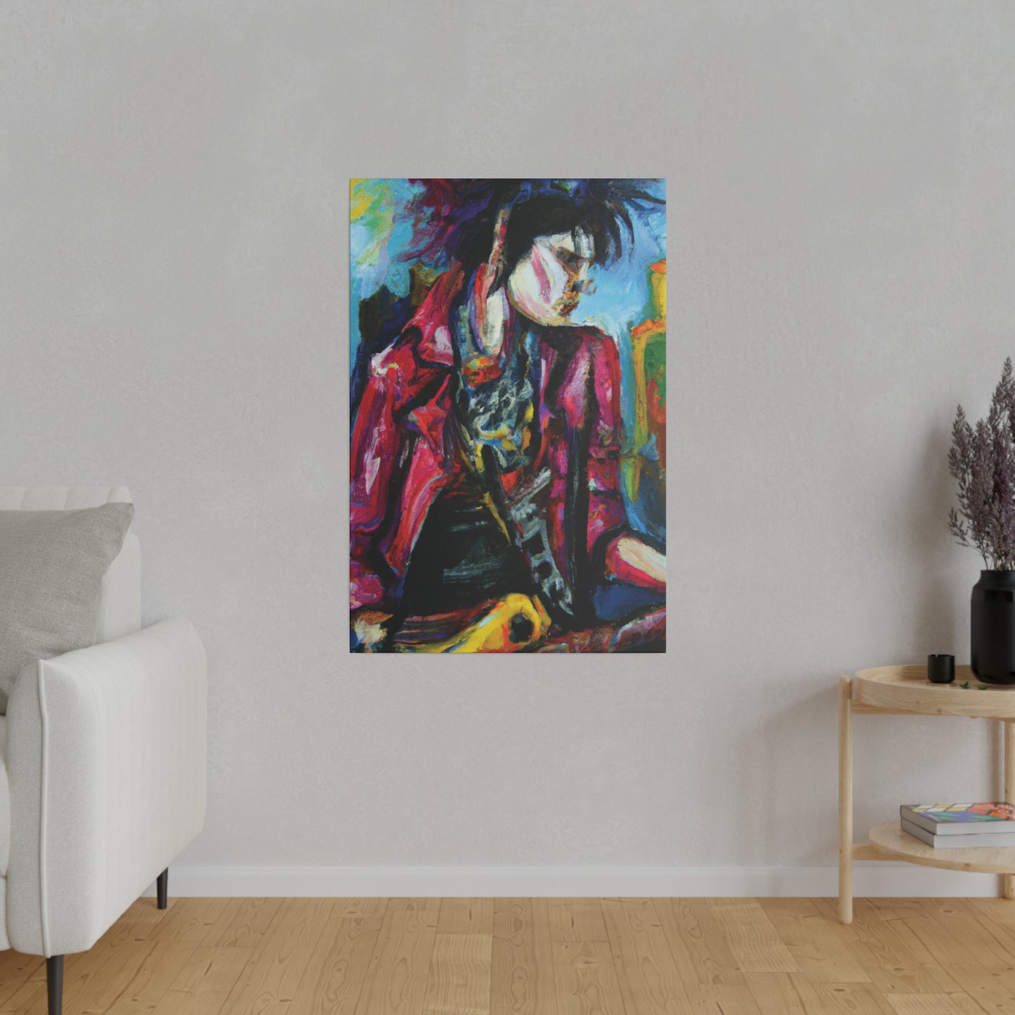 7152R - Rockstar Oil Painting Style Print | Poster | Home Decor | Wall Art | Music Art | Canvas