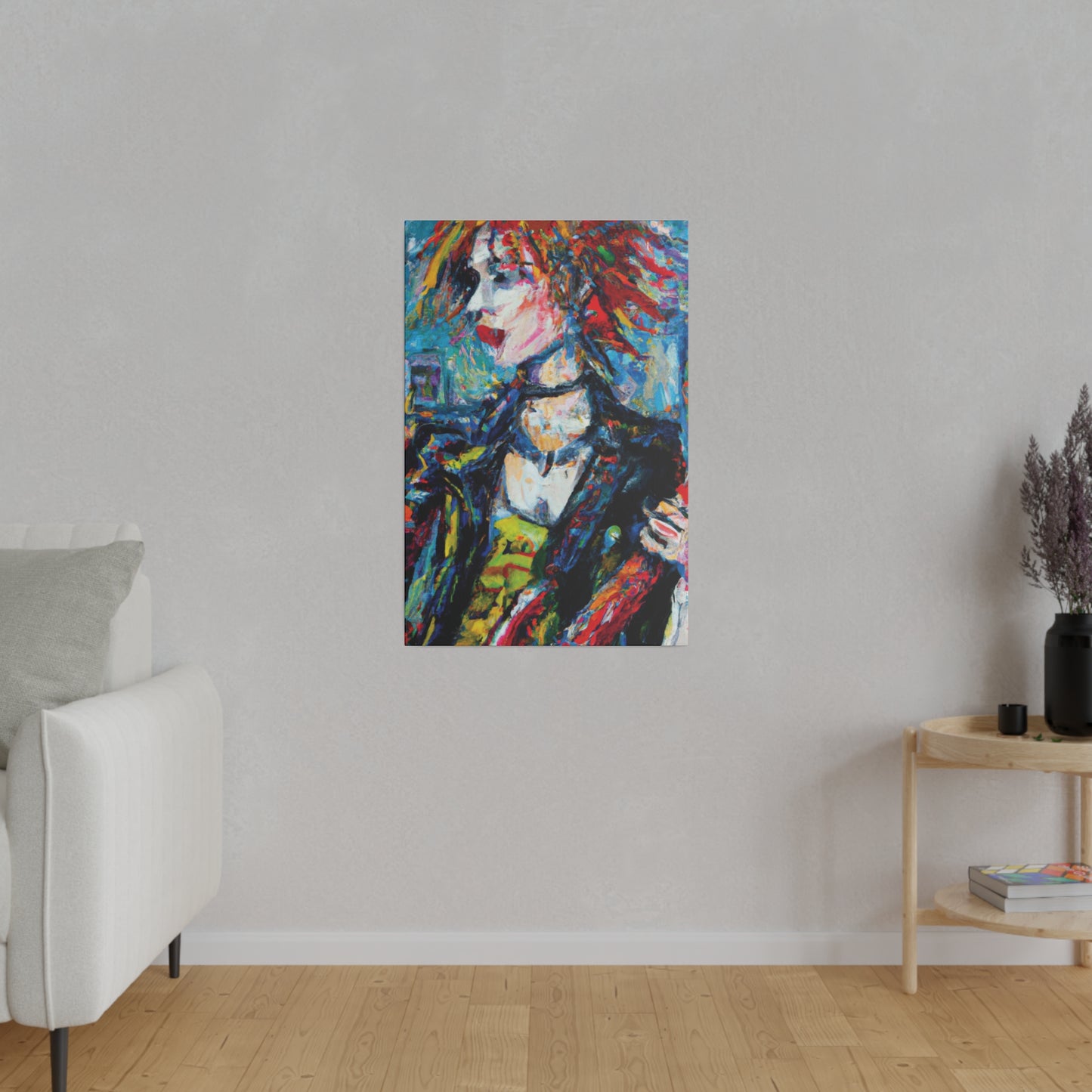 5997K - Rockstar Oil Painting Style Print | Poster | Home Decor | Wall Art | Music Art | Canvas