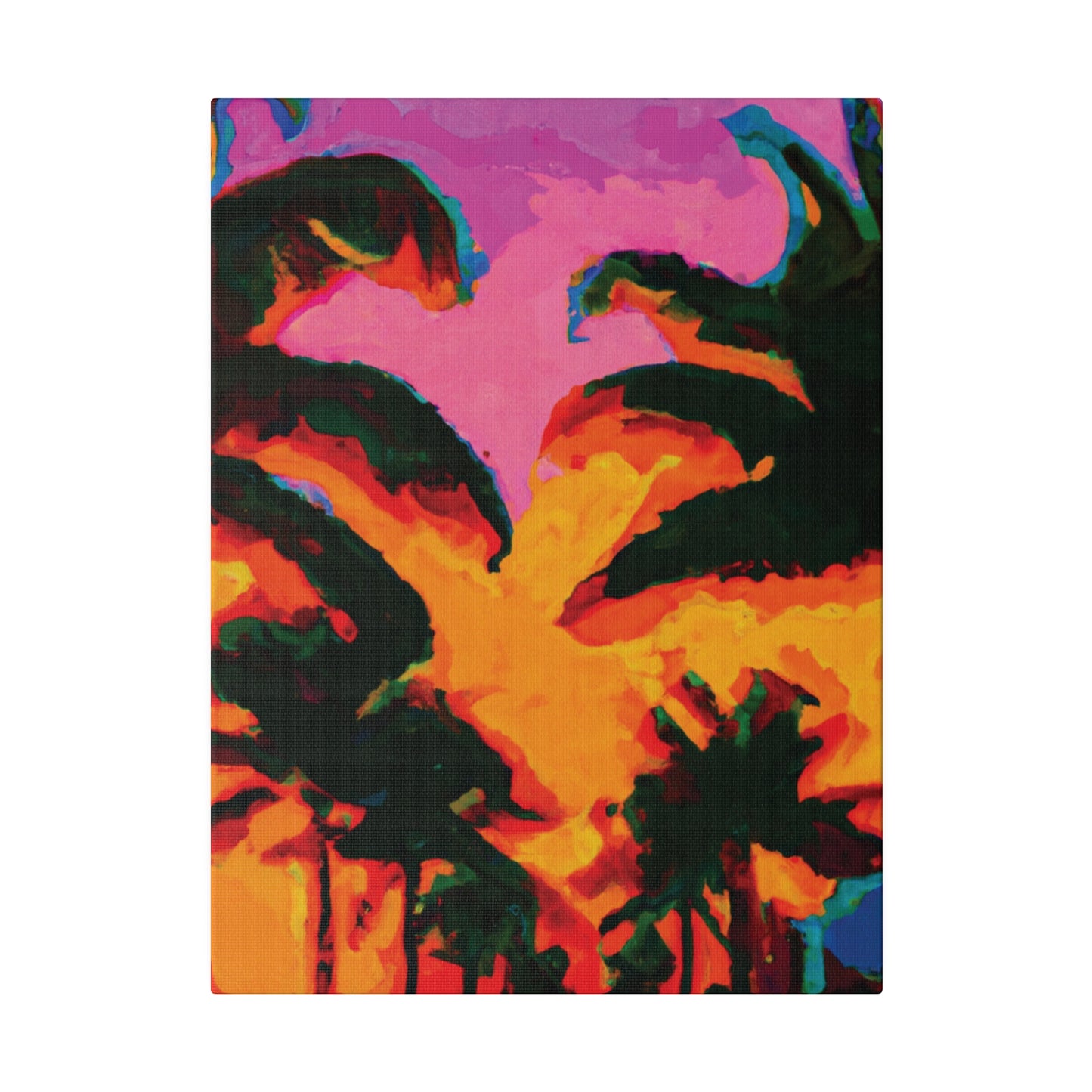 223L - Miami Beach Sunset Painting Print | Miami | Beach | Sunset | Poster | Home Decor | Wall Art | Canvas