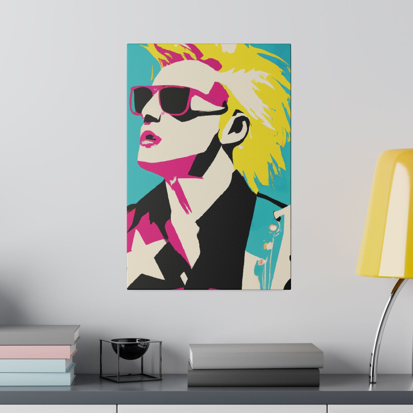 7309X - Rockstar Painting Print | Face | Abstract | Poster | Home Decor | Wall Art | Music Art | Canvas