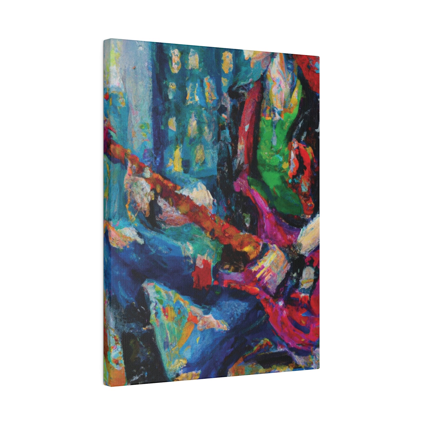 5937P - Rockstar Oil Painting Style Print | Poster | Home Decor | Wall Art | Music Art | Canvas