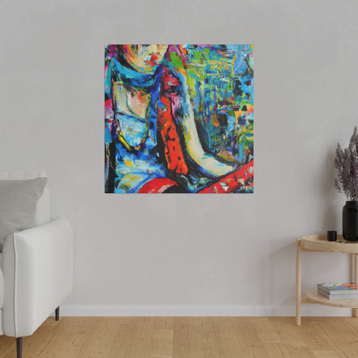 7391A - Rockstar Oil Painting Style Print | Poster | Music Art | Home Decor | Wall Art | Canvas