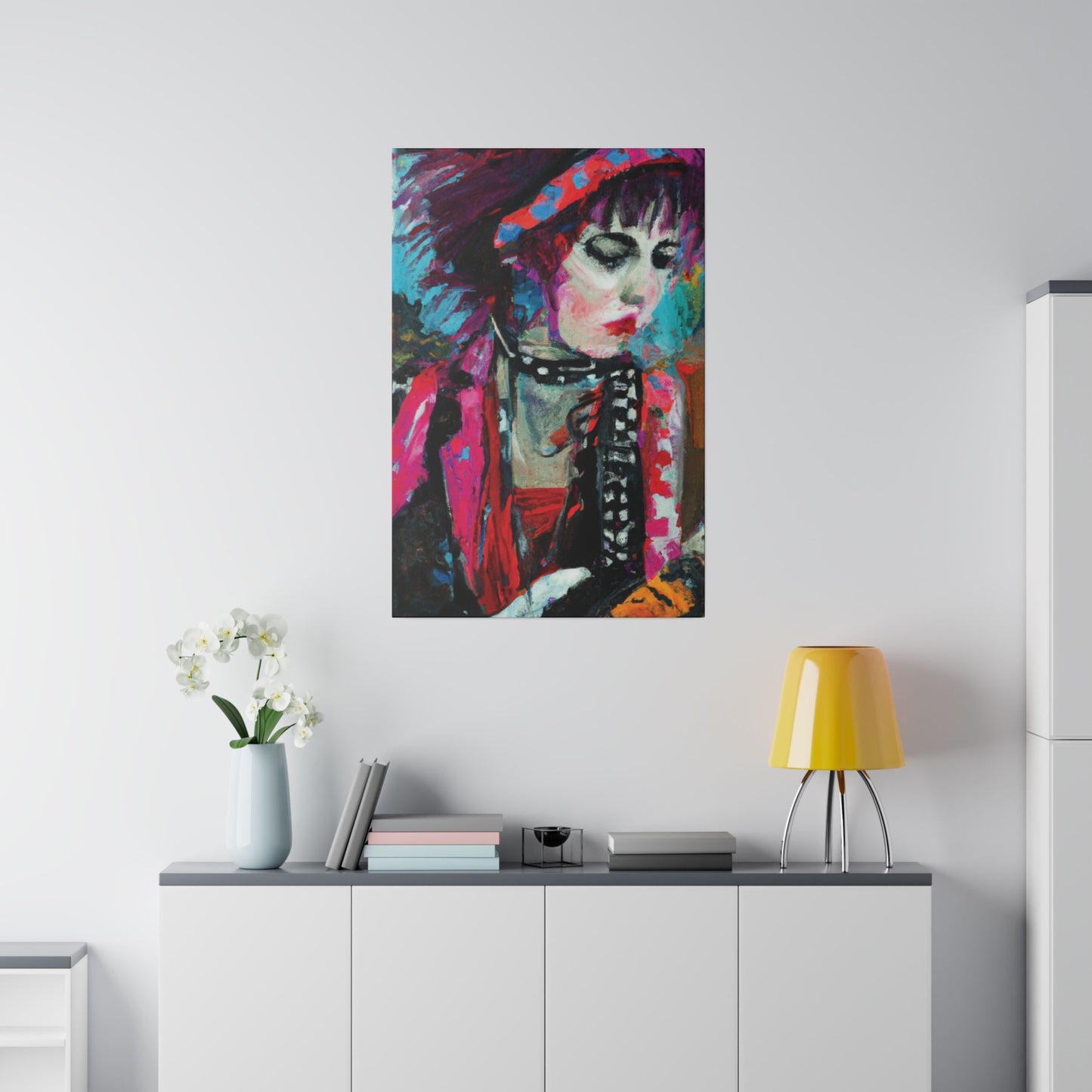 9225T - Rockstar Oil Painting Style Print | Poster | Home Decor | Wall Art | Music Art | Canvas