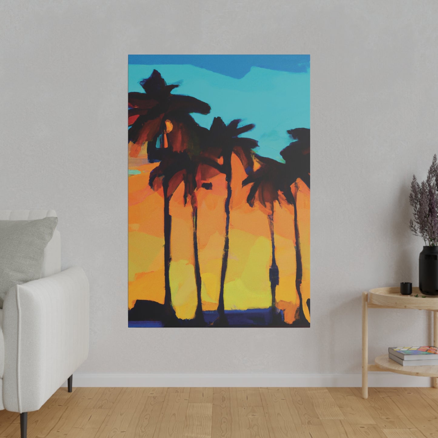 3606O - Miami Beach Sunset Painting Print | Miami | Beach | Sunset | Poster | Home Decor | Wall Art | Canvas