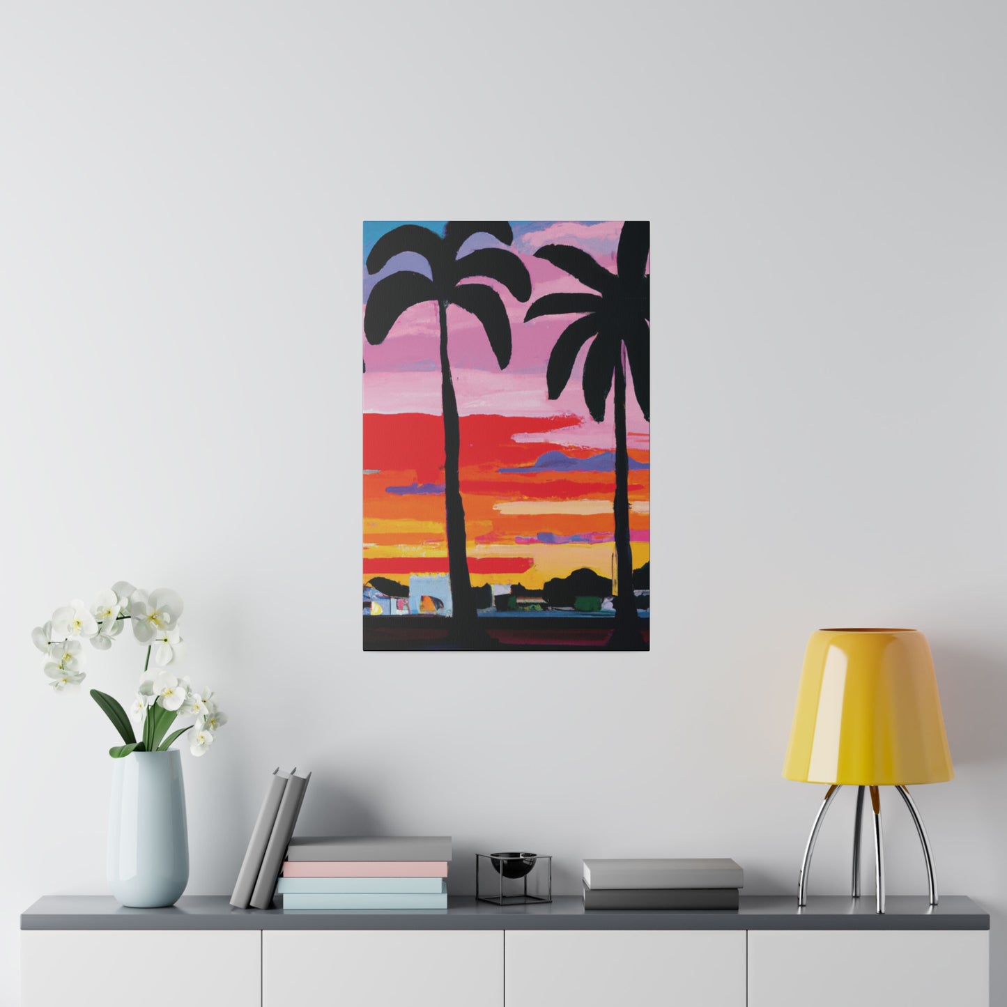 8284X - Miami Beach Sunset Painting Print | Miami | Beach | Sunset | Poster | Home Decor | Wall Art | Canvas