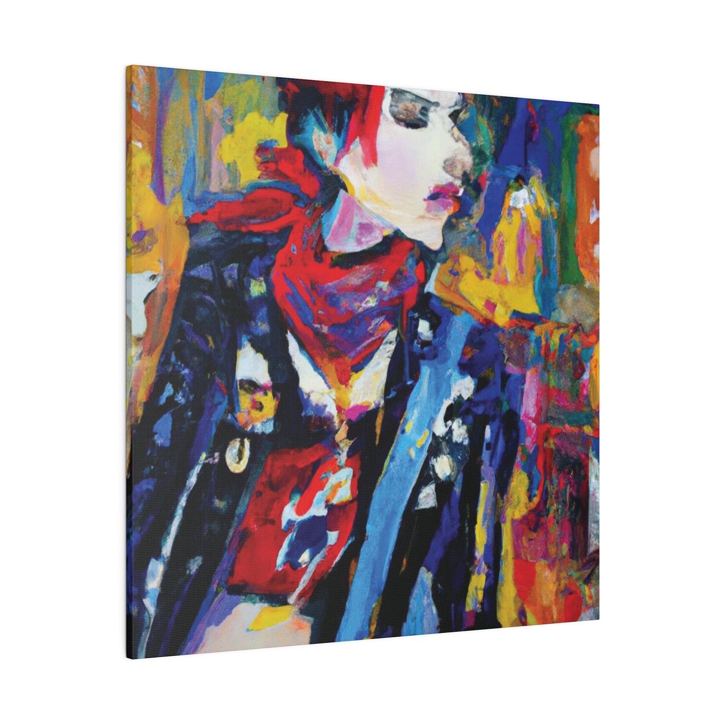 8996X - Rockstar Oil Painting Style Print | Poster | Home Decor | Wall Art | Music Art | Canvas
