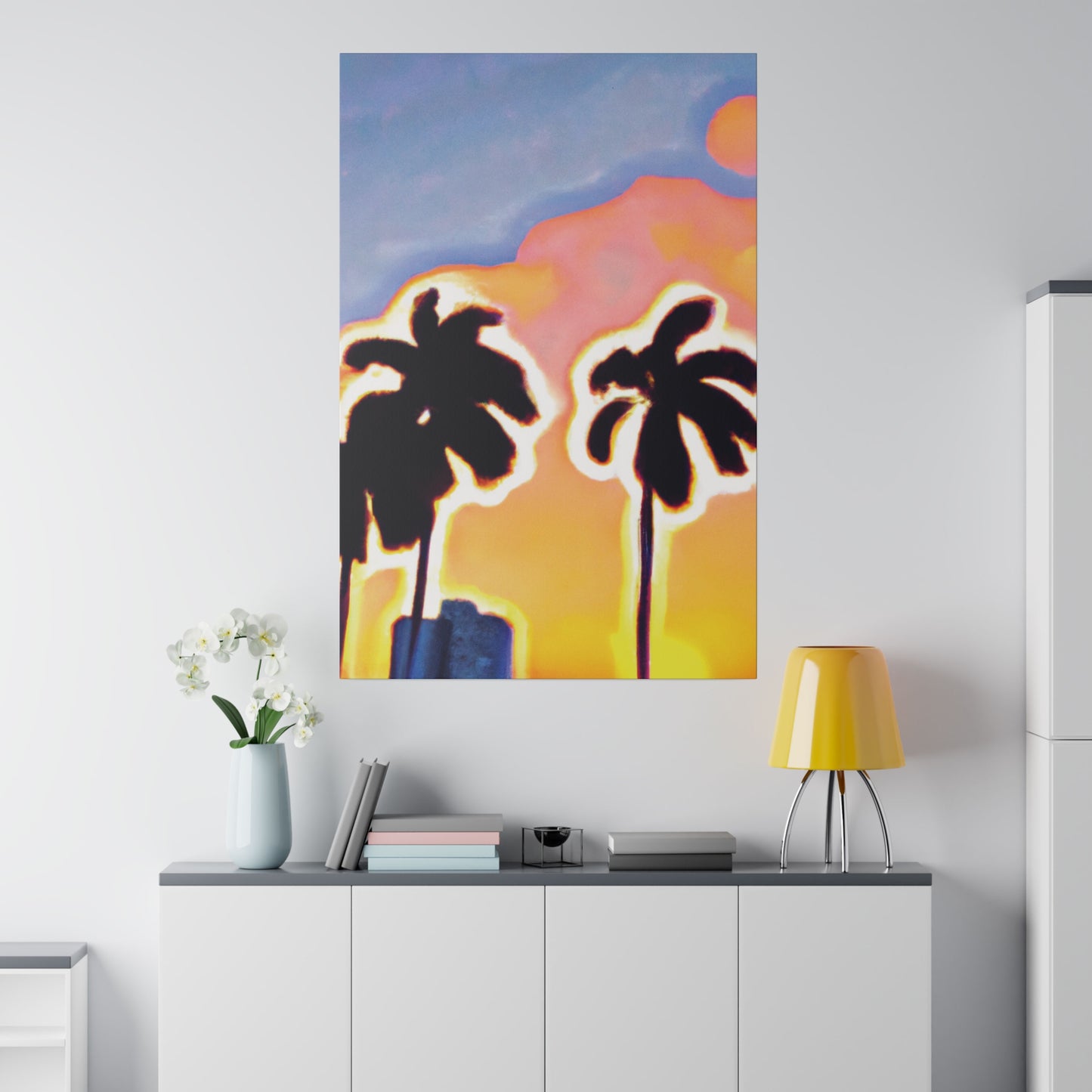 2766U - Miami Beach Sunset Painting Print | Miami | Beach | Sunset | Poster | Home Decor | Wall Art | Canvas