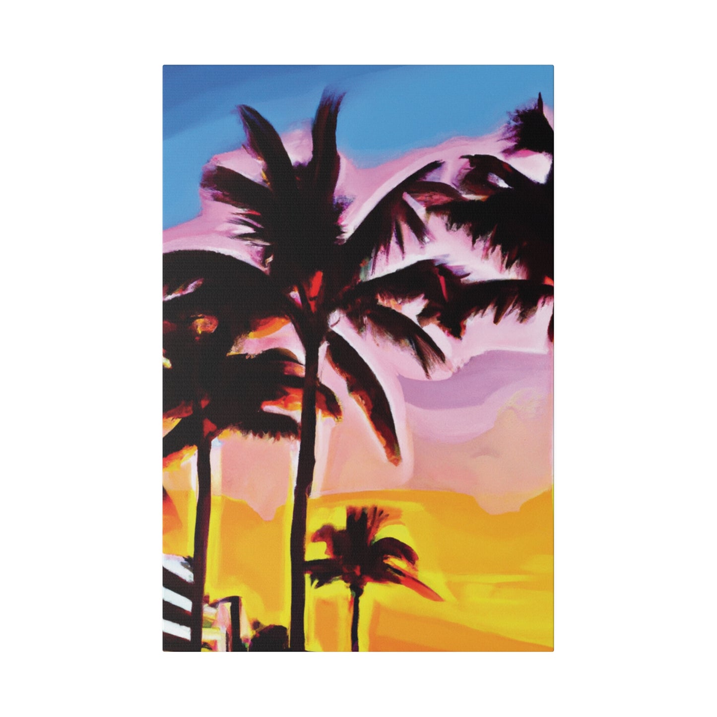 742X - Miami Beach Sunset Painting Print | Miami | Beach | Sunset | Poster | Home Decor | Wall Art | Canvas