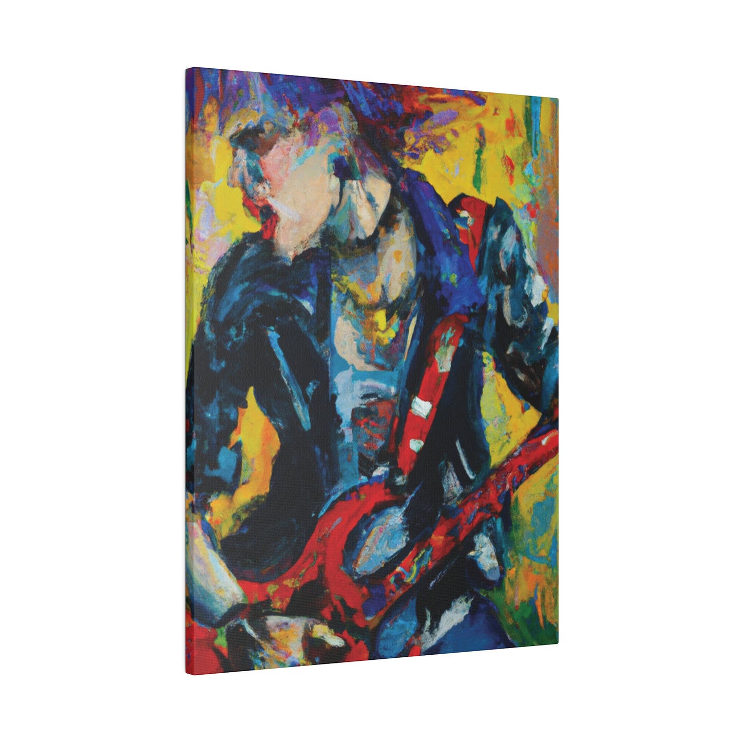 2249F - Rockstar Oil Painting Style Print | Poster | Home Decor | Wall Art | Music Art | Canvas