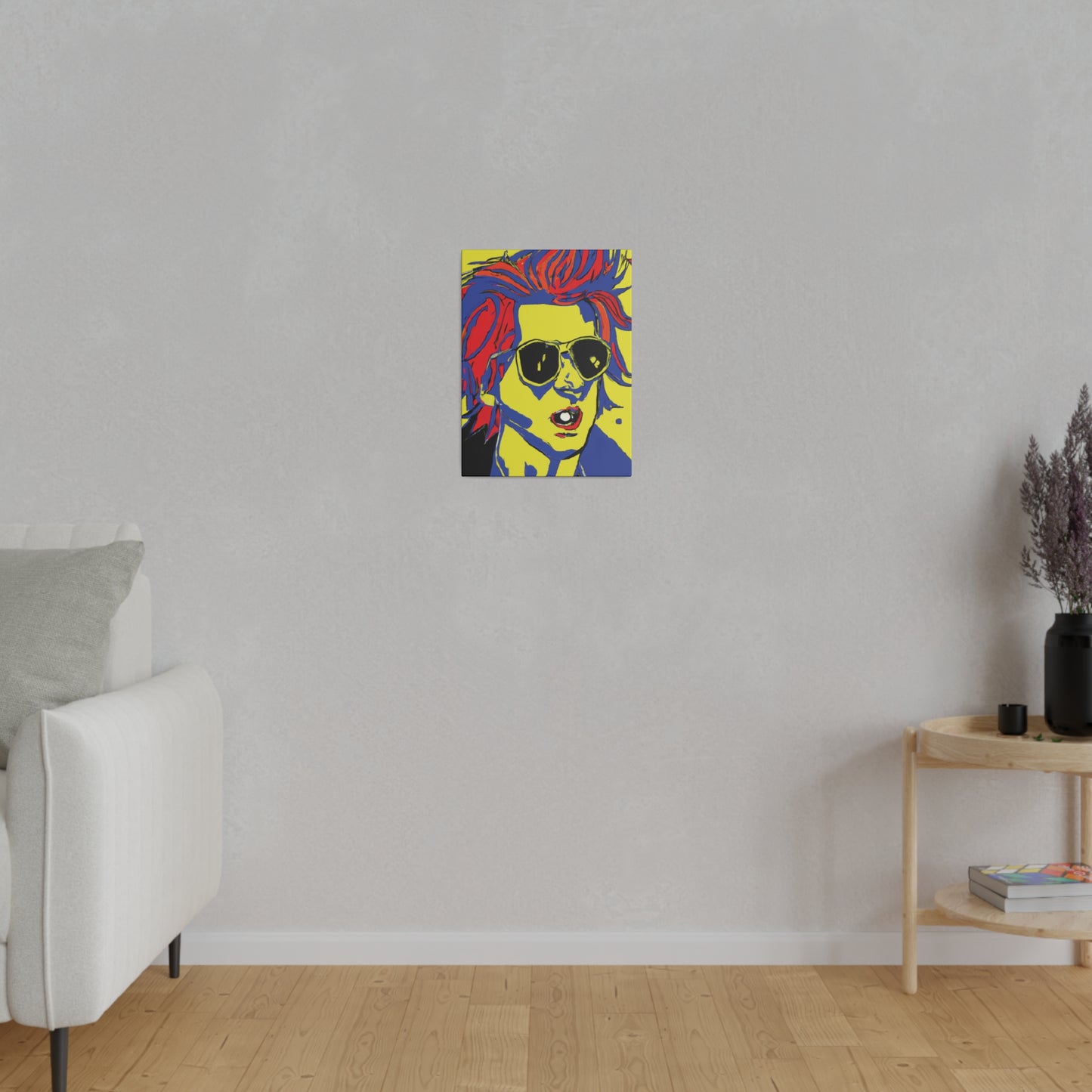 7446Z - Rockstar Painting Print | Face | Abstract | Poster | Home Decor | Wall Art | Music Art | Canvas