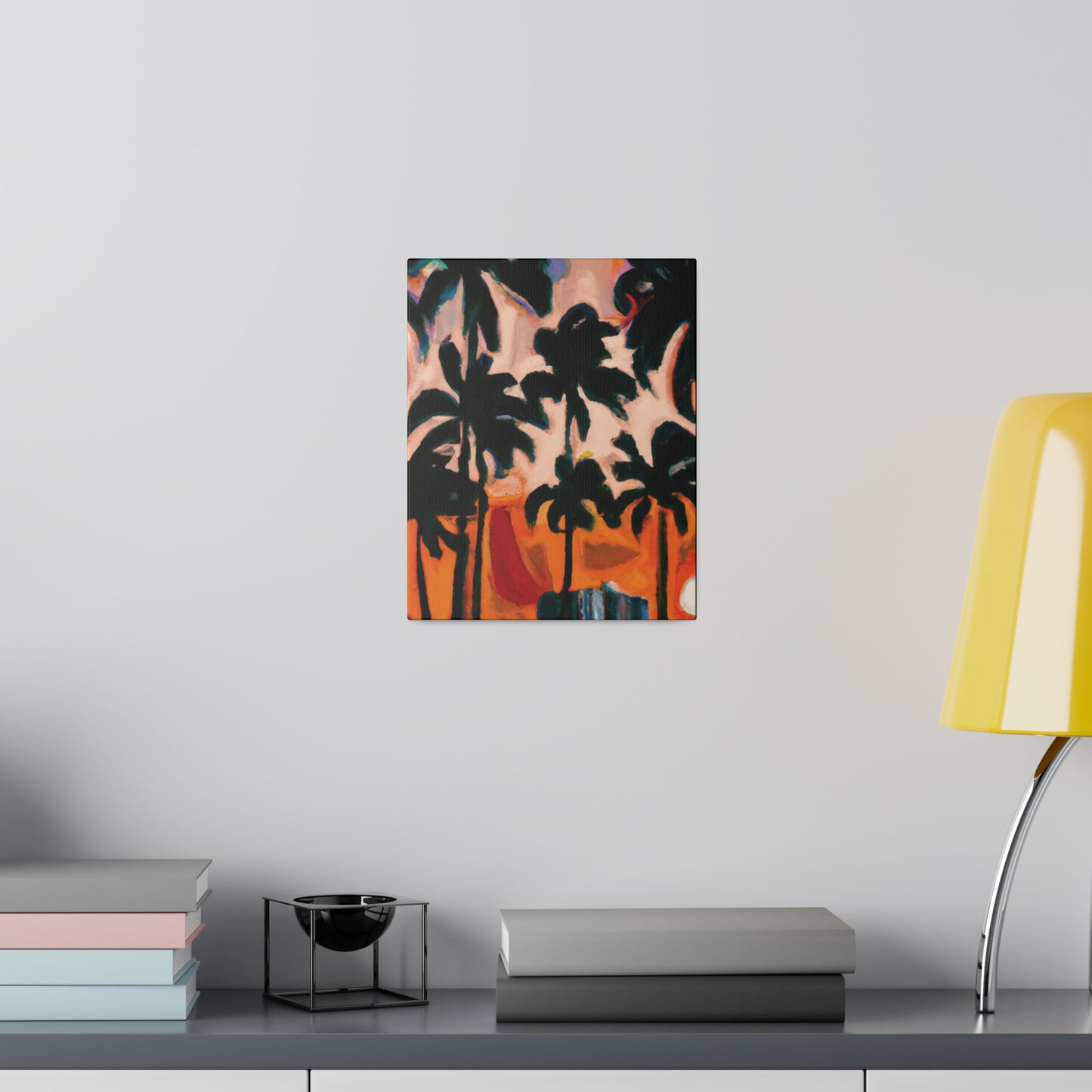 4317T - Miami Beach Sunset Painting Print | Miami | Beach | Sunset | Poster | Home Decor | Wall Art | Canvas
