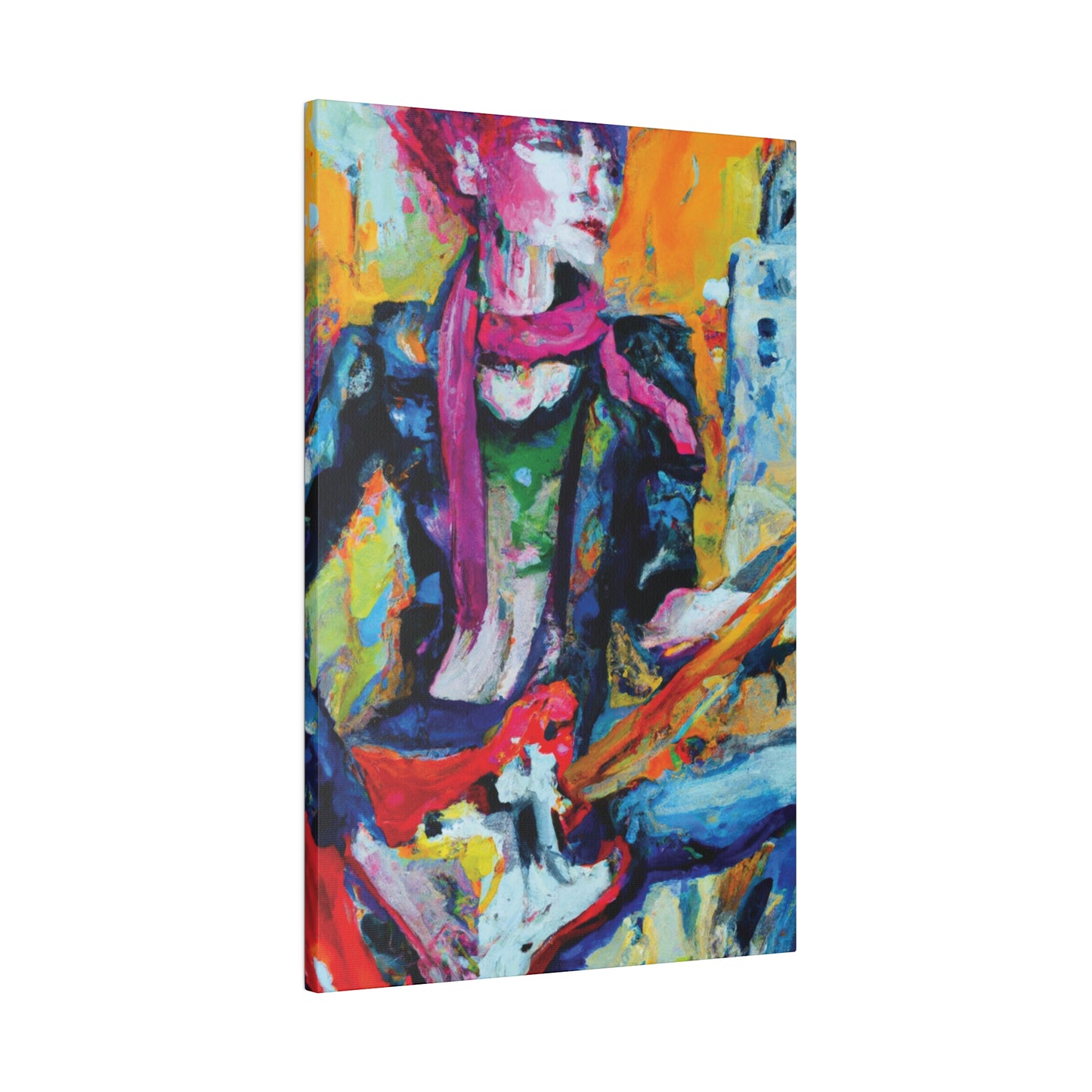 2736R - Rockstar Oil Painting Style Print | Poster | Home Decor | Wall Art | Music Art | Canvas