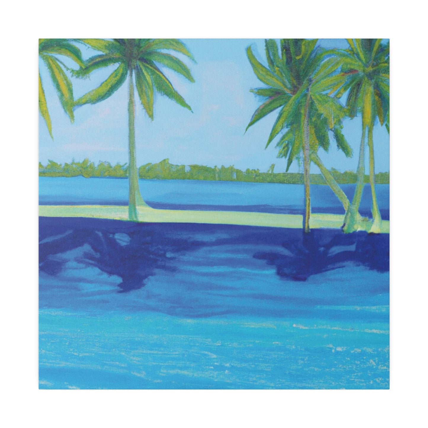 9589F - Bahamas Ocean Painting Print | Bahamas | Ocean | Beach | Poster | Home Decor | Wall Art | Canvas