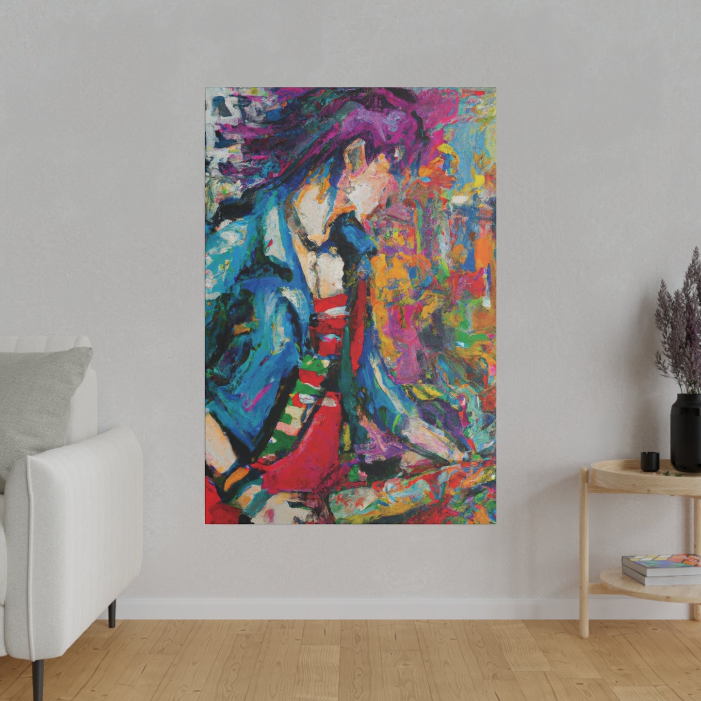 3863M - Rockstar Oil Painting Style Print | Poster | Home Decor | Wall Art | Music Art | Canvas