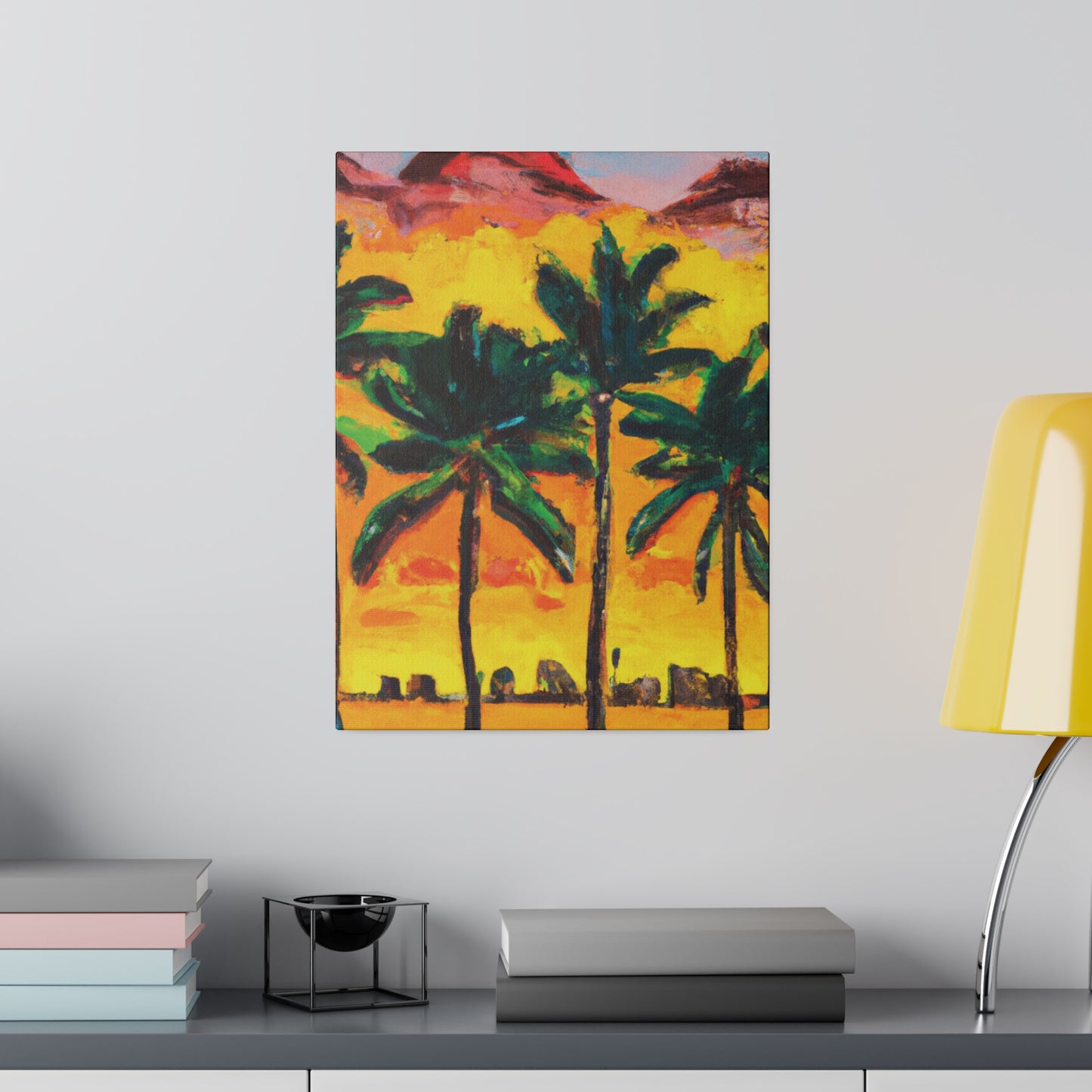 3622W - Miami Beach Sunset Painting Print | Miami | Beach | Sunset | Poster | Home Decor | Wall Art | Canvas