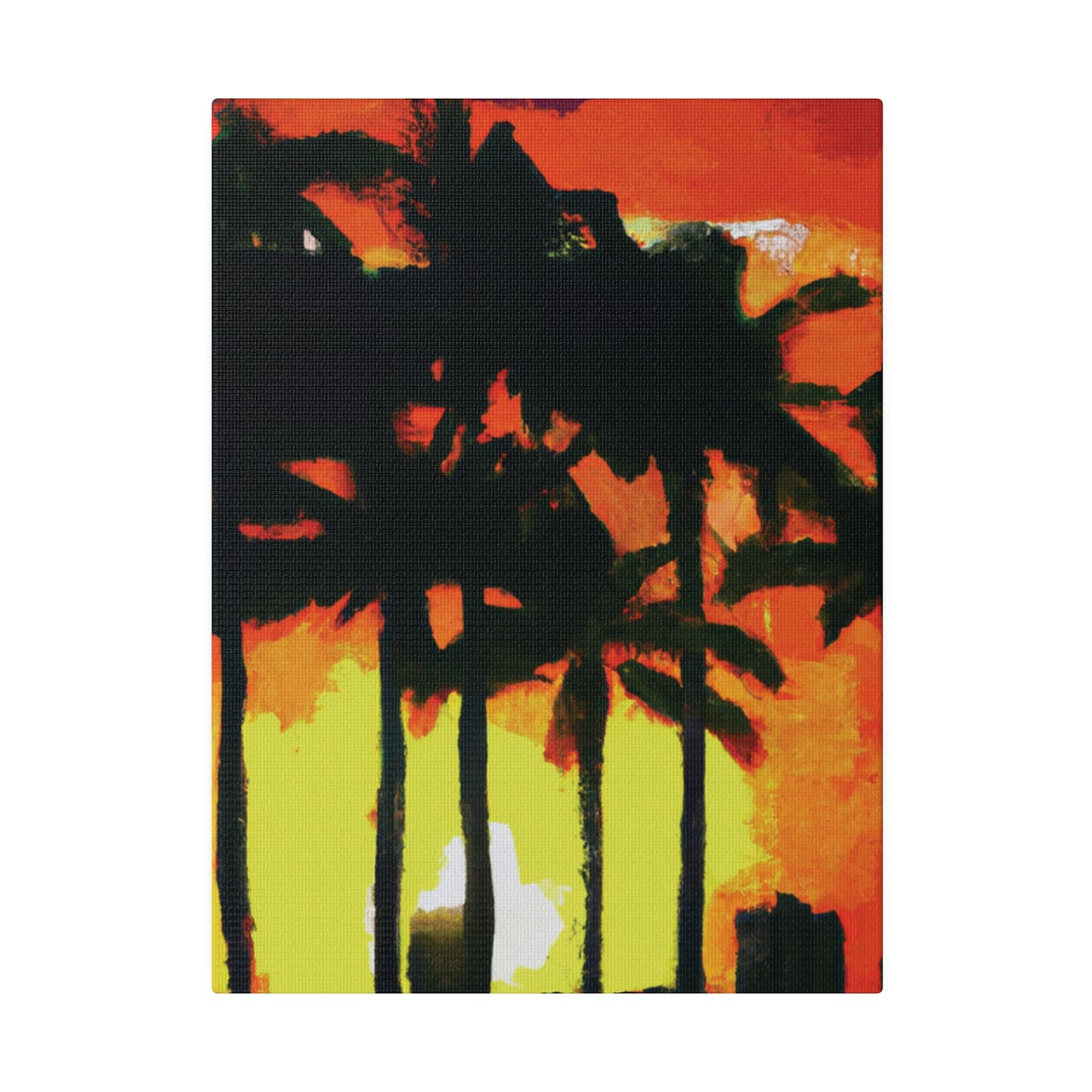 8291L - Miami Beach Sunset Painting Print | Miami | Beach | Sunset | Poster | Home Decor | Wall Art | Canvas