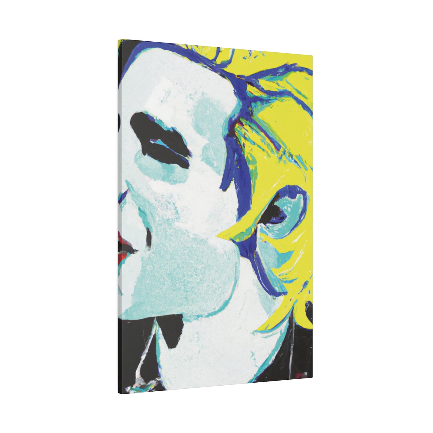 8129A - Rockstar Painting Print | Face | Abstract | Poster | Home Decor | Wall Art | Music Art | Canvas